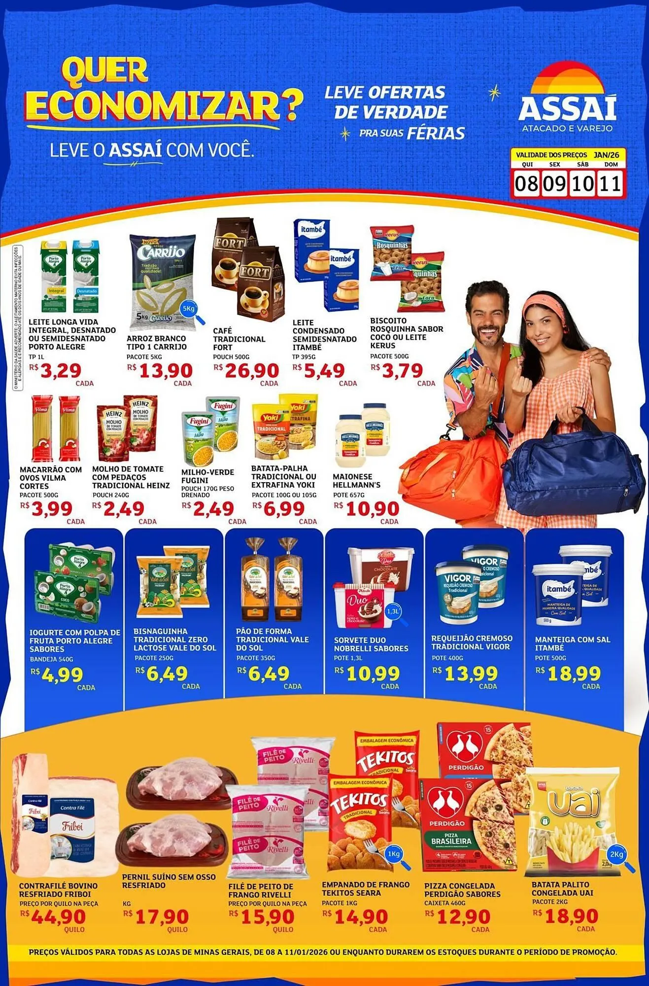Encarte de Encarte Assaí Atacadista 8 de janeiro até 11 de janeiro 2026 - Pagina 1