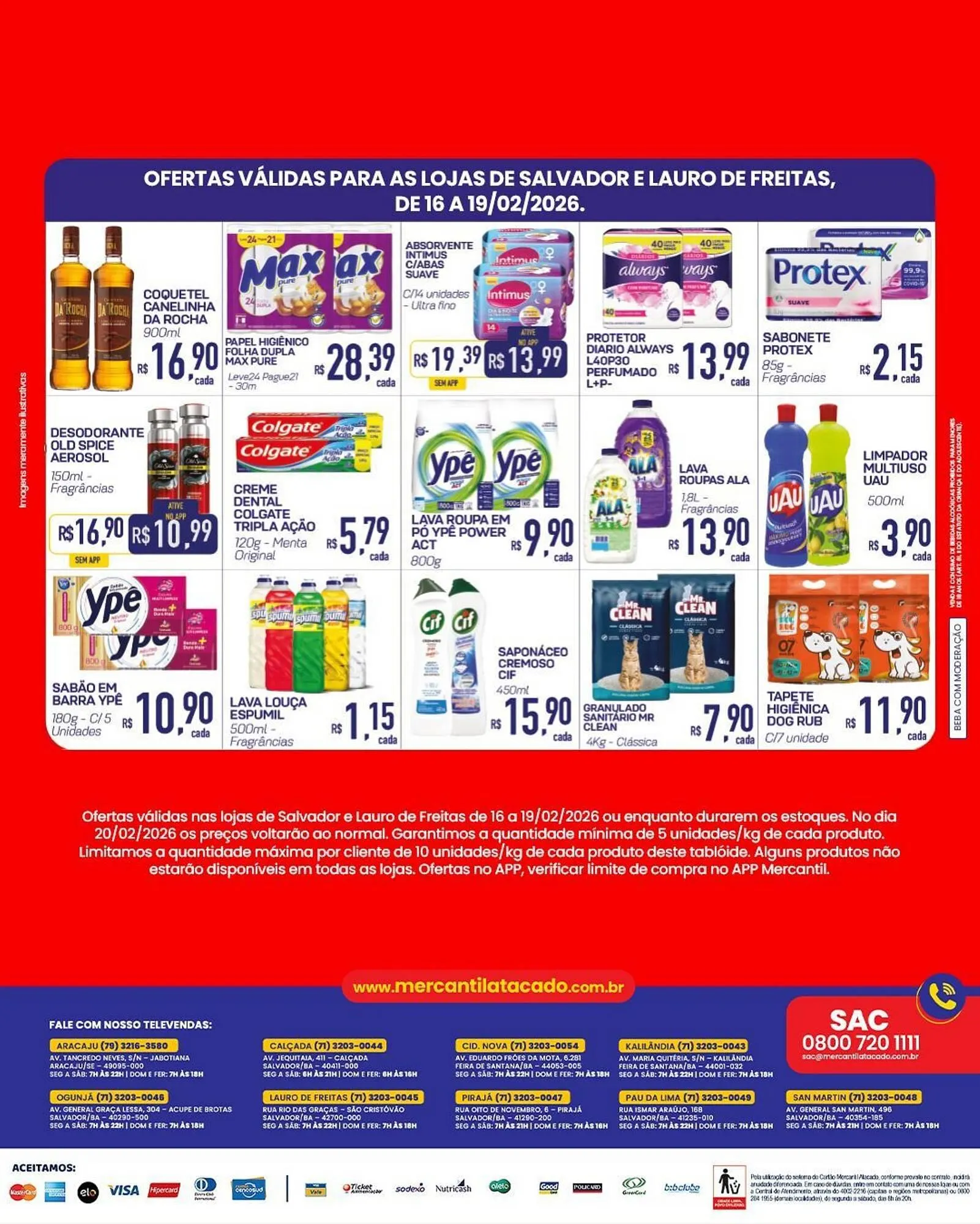 Encarte de Folheto Mercantil Rodrigues 16 de fevereiro até 19 de fevereiro 2026 - Pagina 3