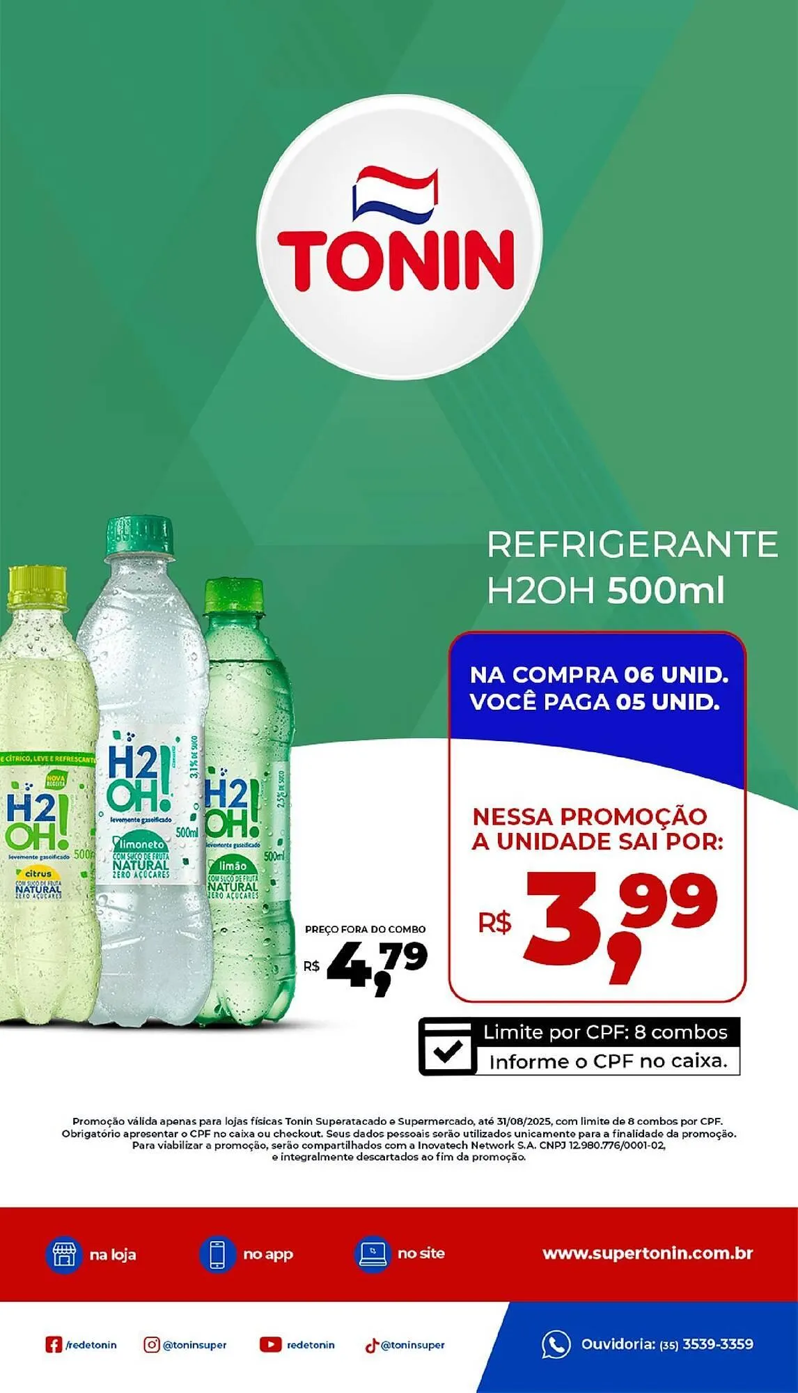 Encarte de Catálogo Tonin Superatacado 8 de agosto até 31 de agosto 2025 - Pagina 1