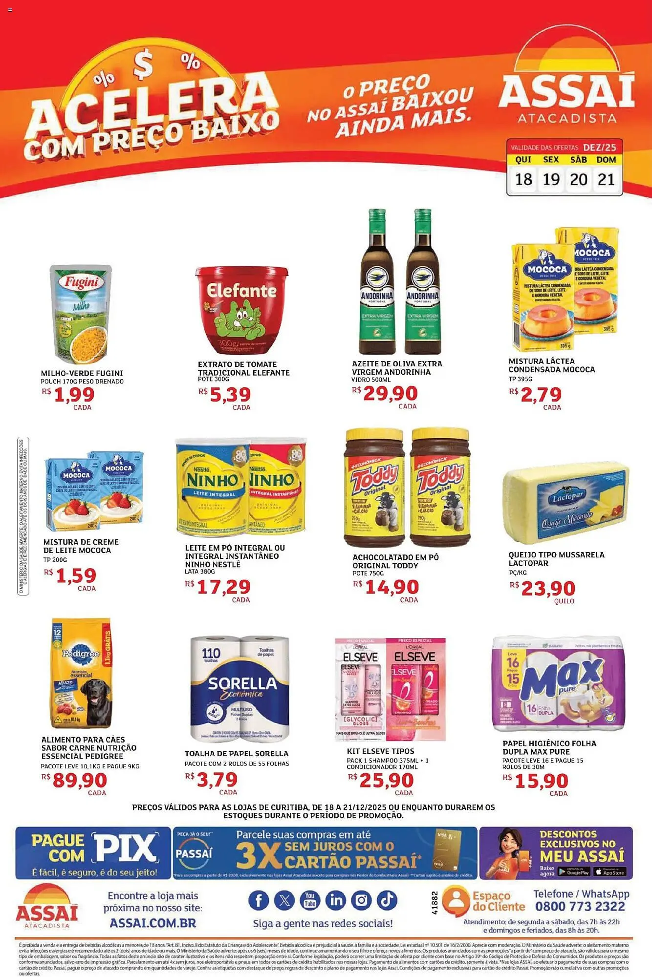 Encarte de Encarte Assaí Atacadista 18 de dezembro até 21 de dezembro 2025 - Pagina 1