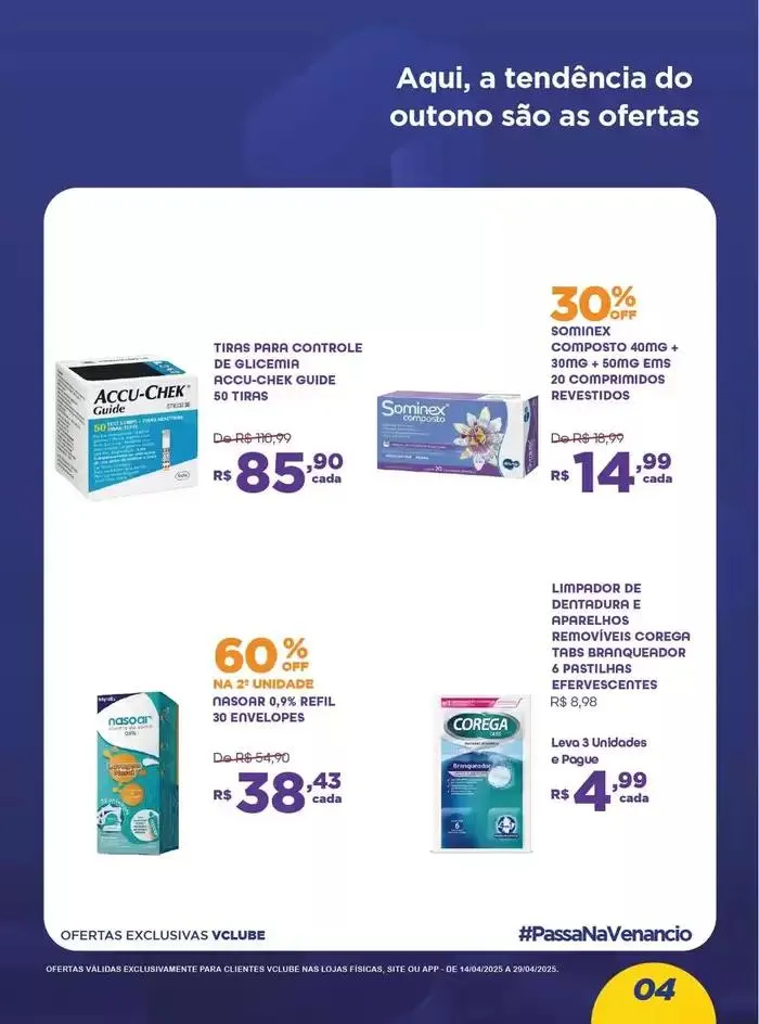 Encarte de Encarte Drogaria Venancio 14 de abril até 29 de abril 2025 - Pagina 4