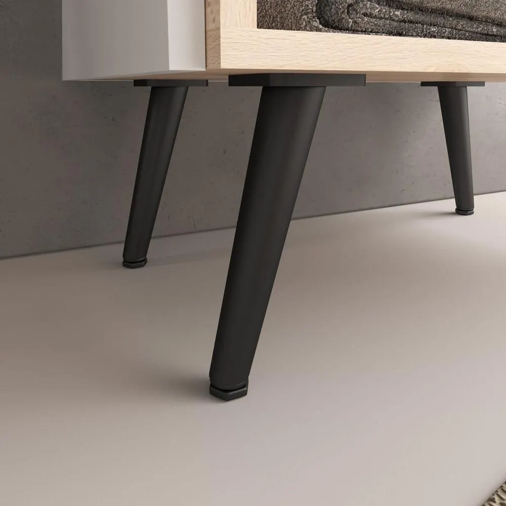 Kit 4 Pés Para Balcão Preto 180MM Bosi