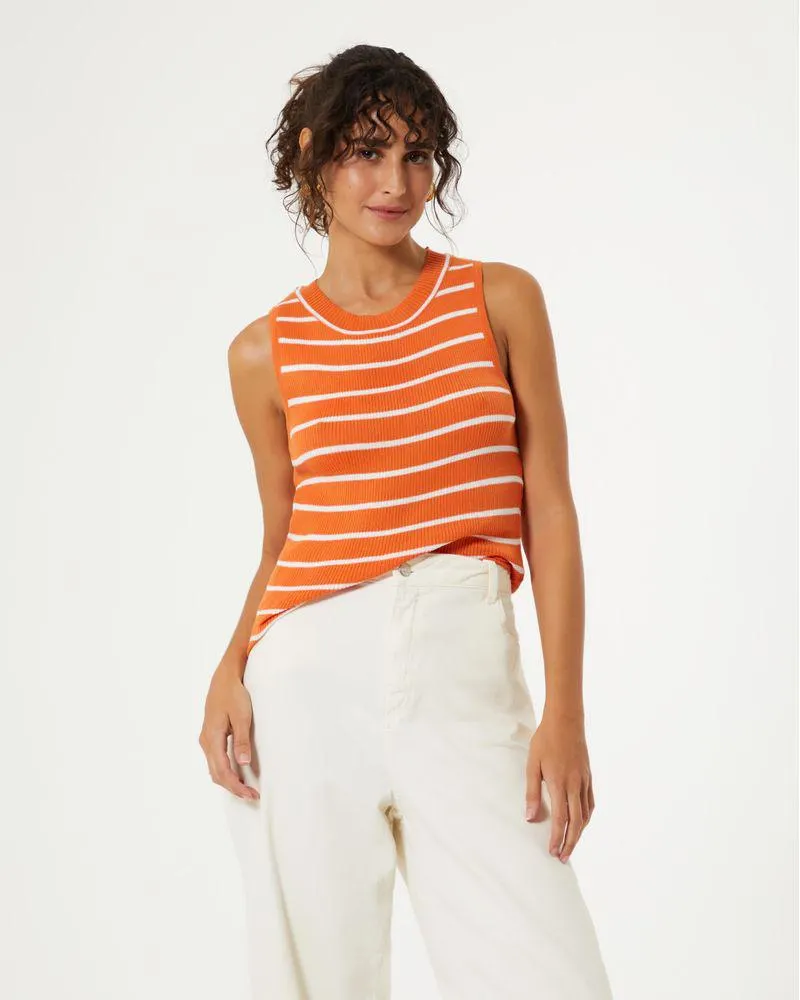 Regata Modal Listras - Laranja