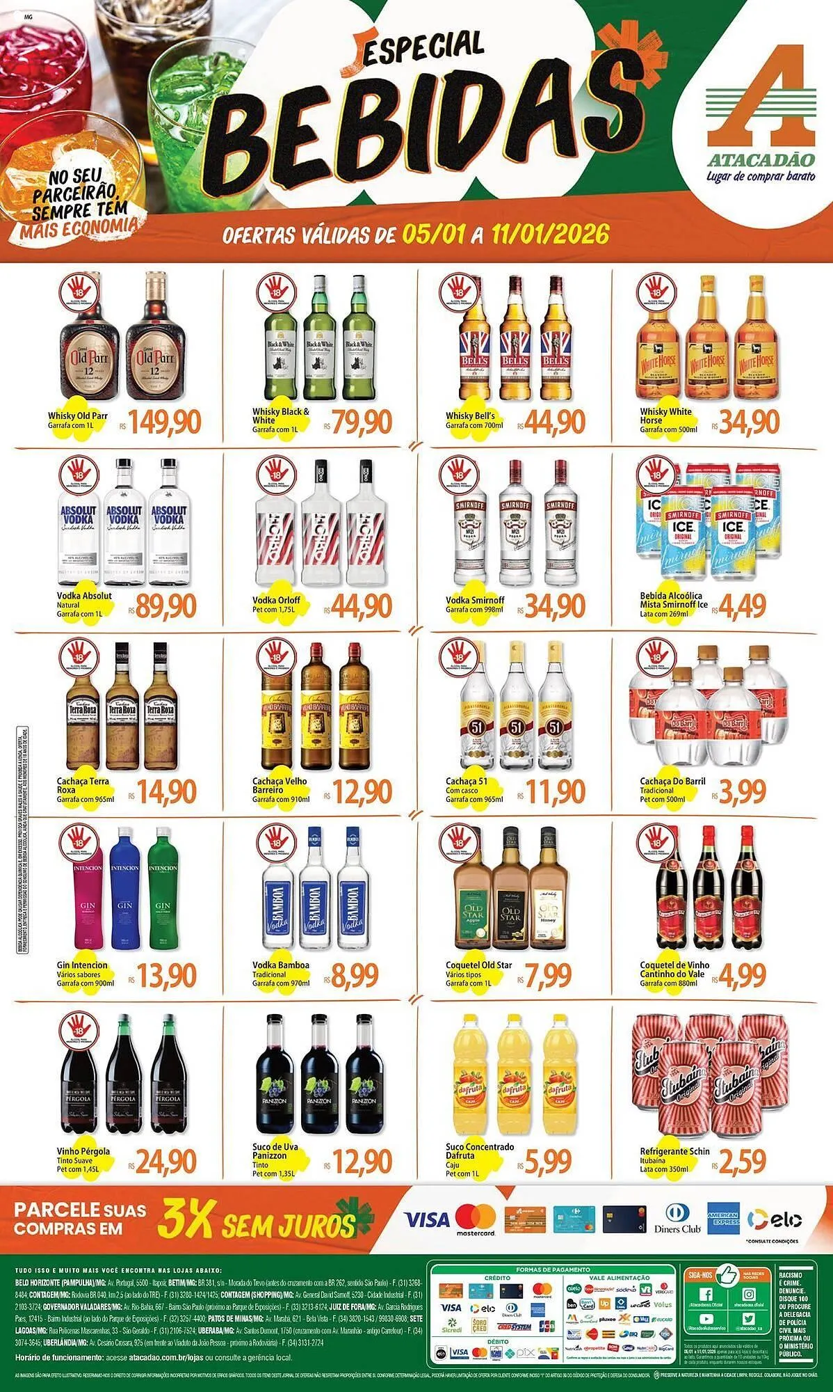 Encarte de Folheto Atacadão 6 de janeiro até 11 de janeiro 2026 - Pagina 1
