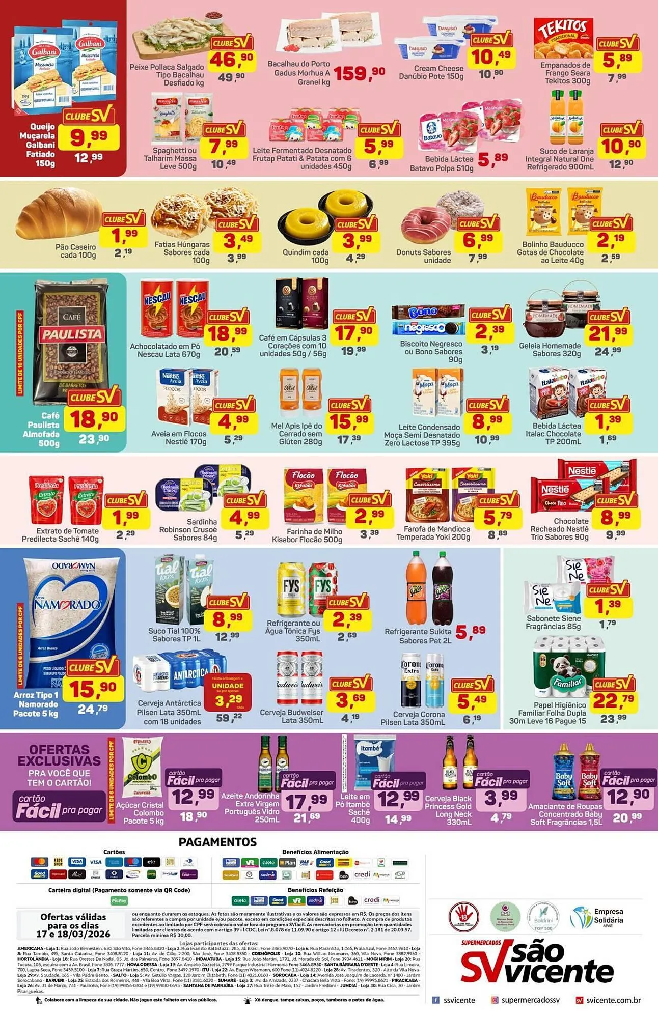 Encarte de Catálogo Supermercados São Vicente 17 de março até 18 de março 2026 - Pagina 2