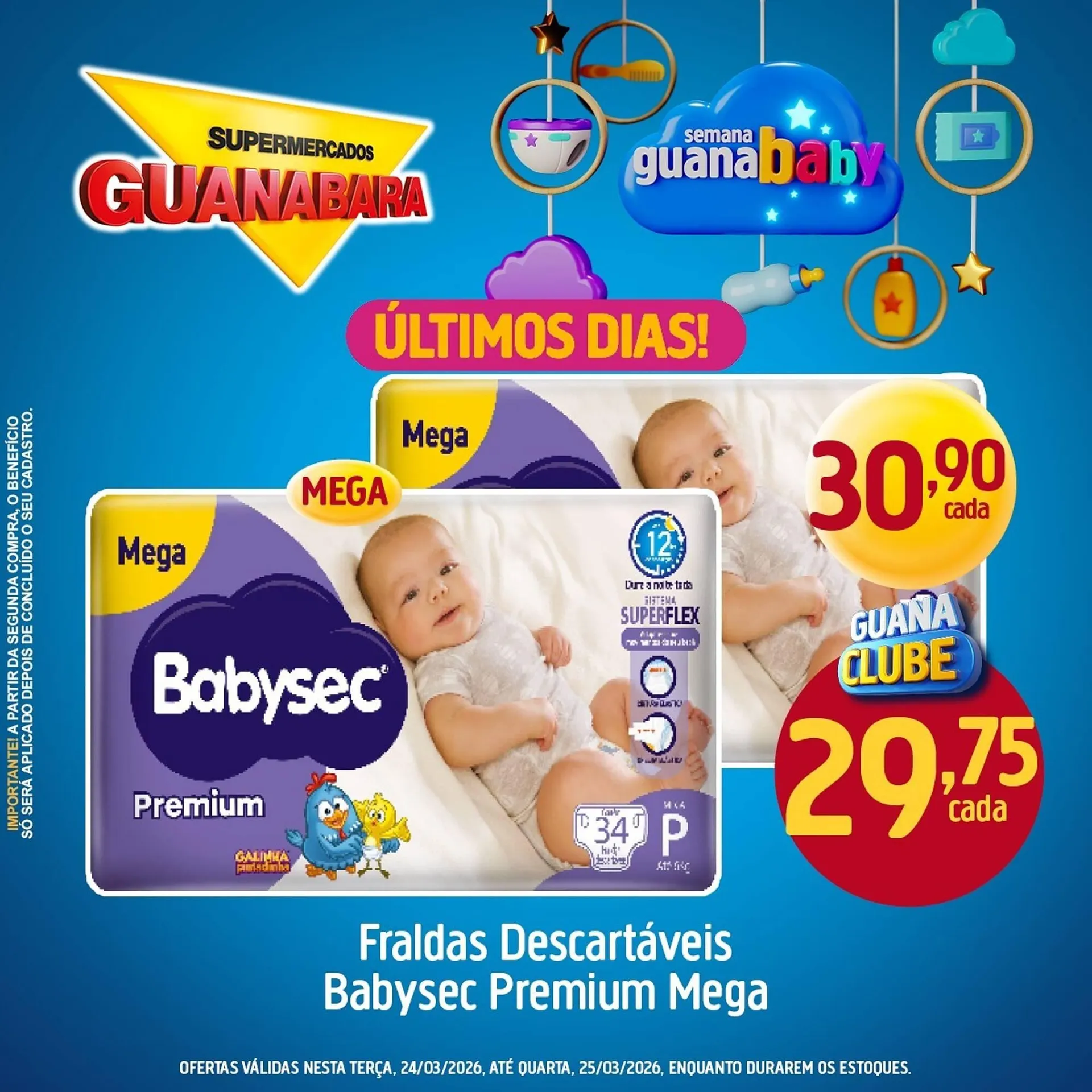 Encarte de Encarte Supermercados Guanabara 24 de março até 25 de março 2026 - Pagina 1