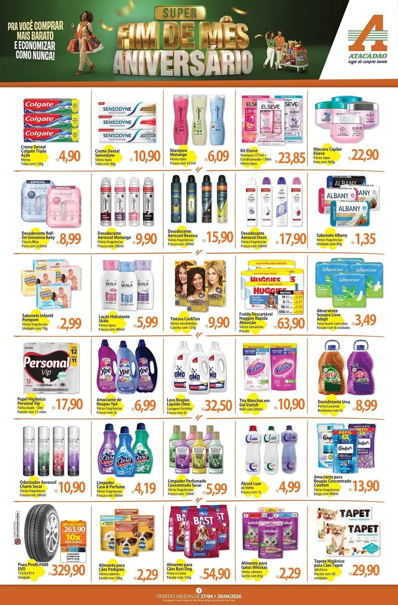 Encarte de Folheto Atacadão 27 de abril até 30 de abril 2026 - Pagina 4