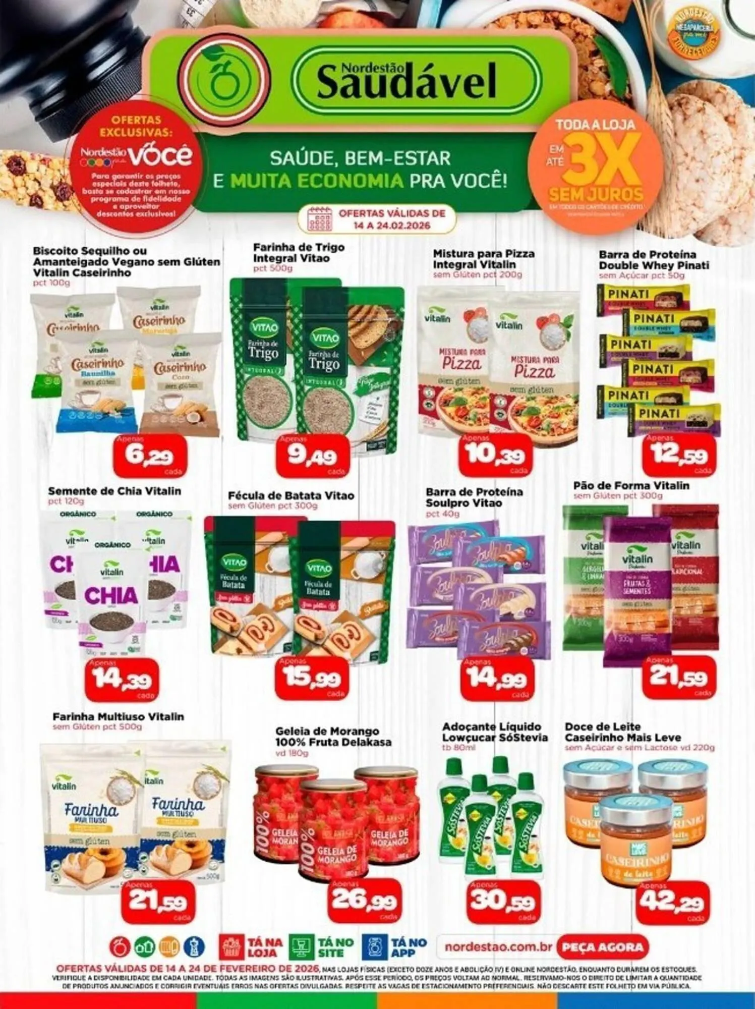 Encarte de Encarte Nordestão 16 de fevereiro até 24 de fevereiro 2026 - Pagina 1
