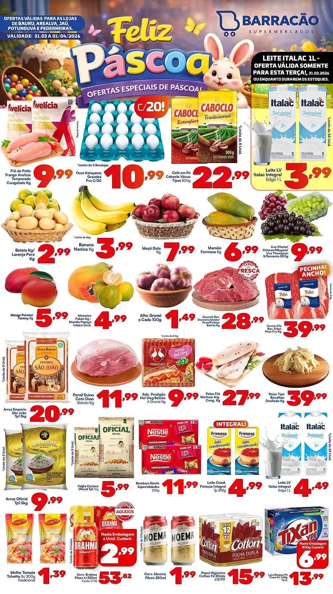 Encarte de Catálogo Barracão Supermercado 31 de março até 1 de abril 2026 - Pagina 1