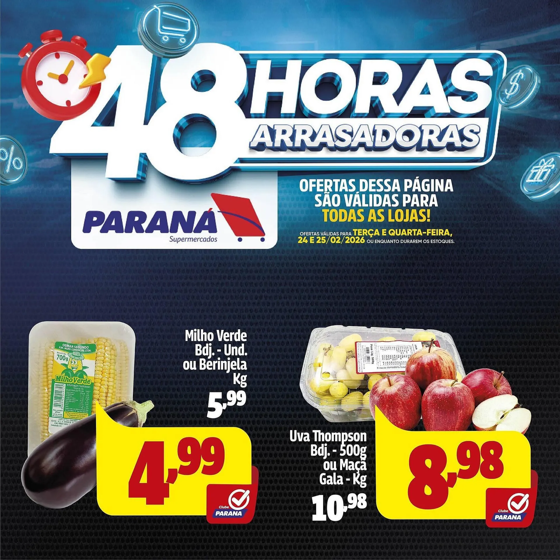 Encarte de Folheto Supermercado Paraná 25 de fevereiro até 25 de fevereiro 2026 - Pagina 3