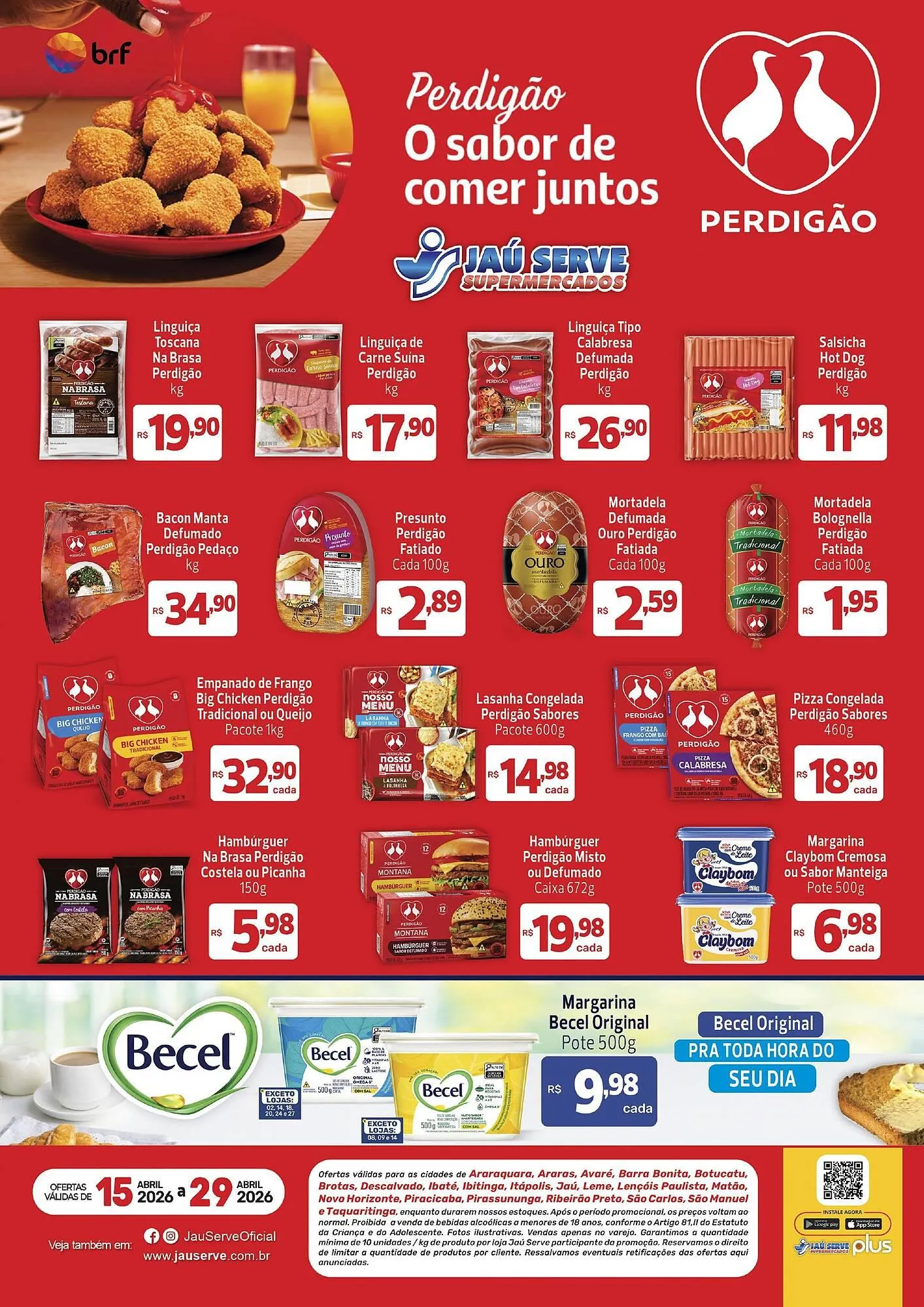 Encarte de Catálogo Supermercados Jau Serve 15 de abril até 29 de abril 2026 - Pagina 1