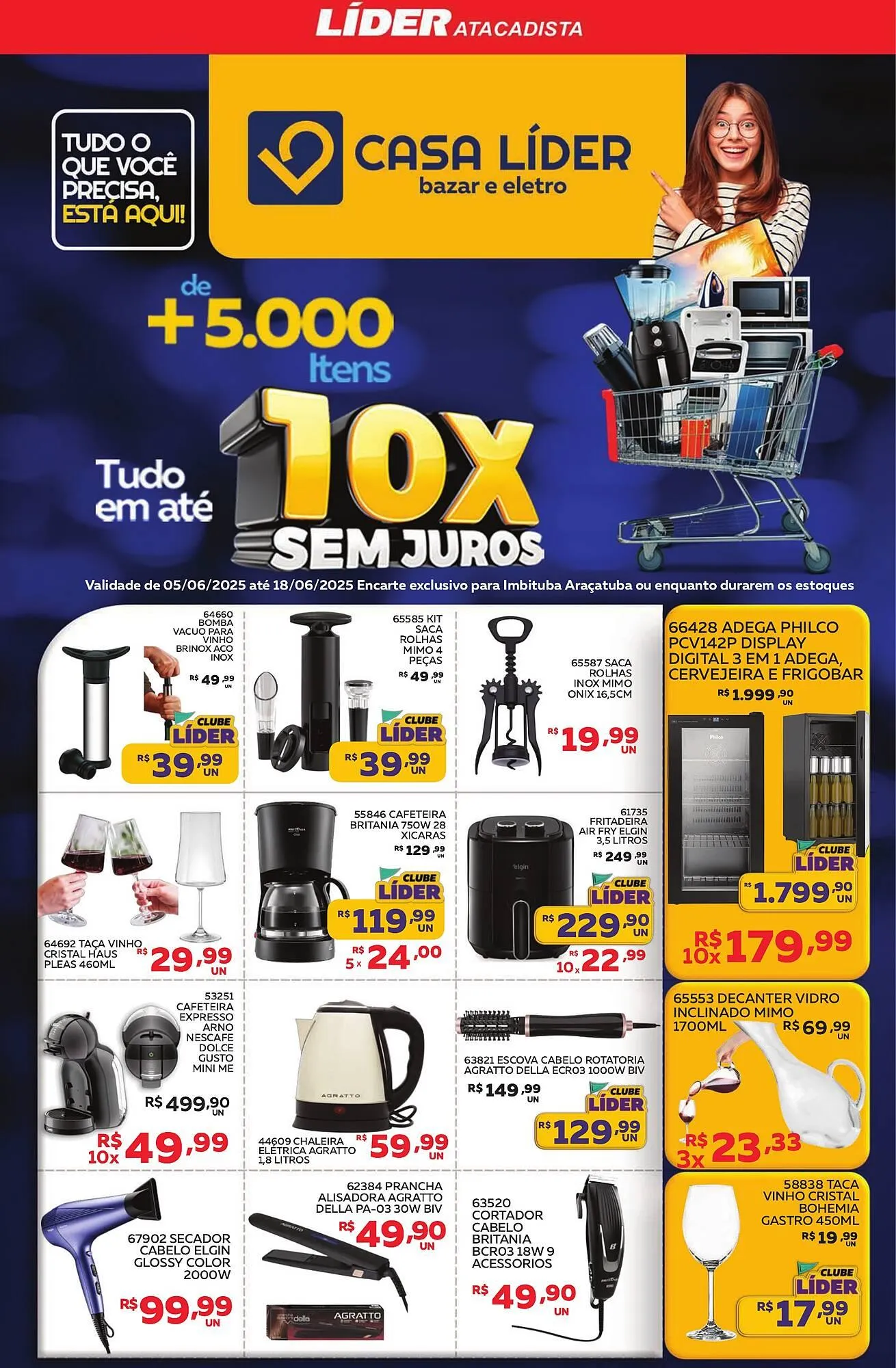 Encarte de Catálogo Lider Atacadista 9 de junho até 18 de junho 2025 - Pagina 1