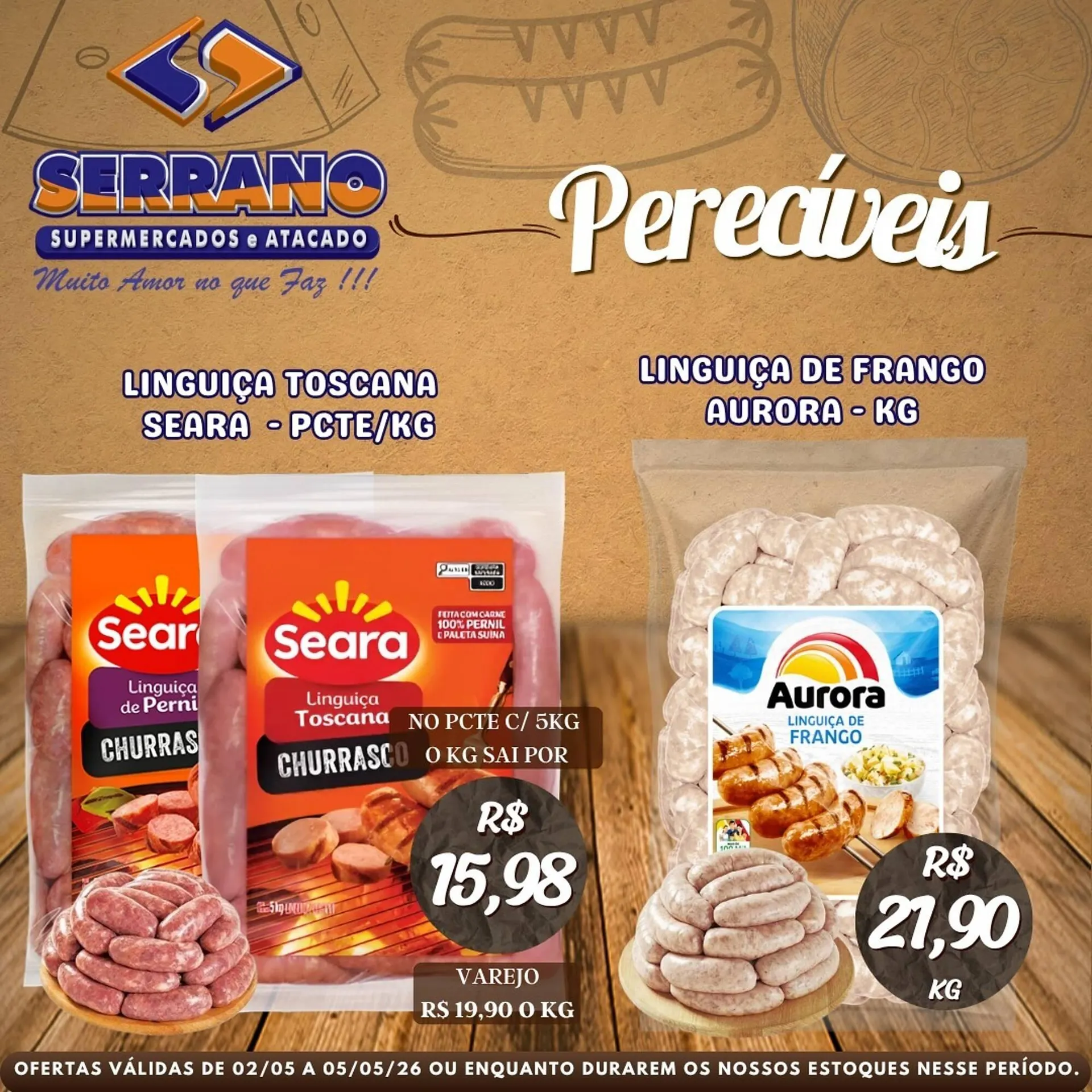 Encarte de Catálogo Serrano Supermercado 3 de maio até 5 de maio 2026 - Pagina 8