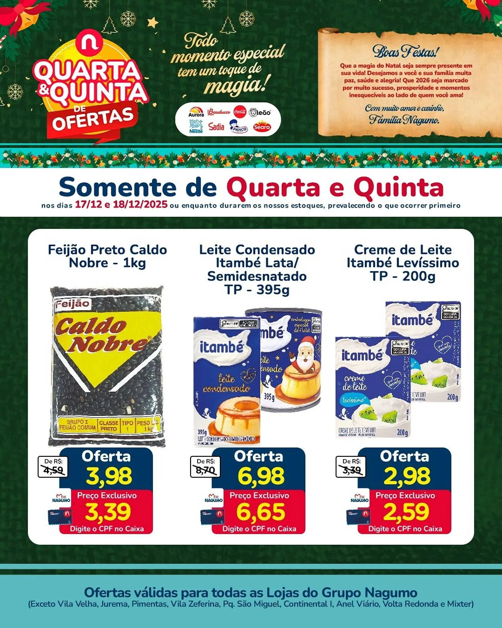 Encarte de Folheto Nagumo 17 de dezembro até 18 de dezembro 2025 - Pagina 1