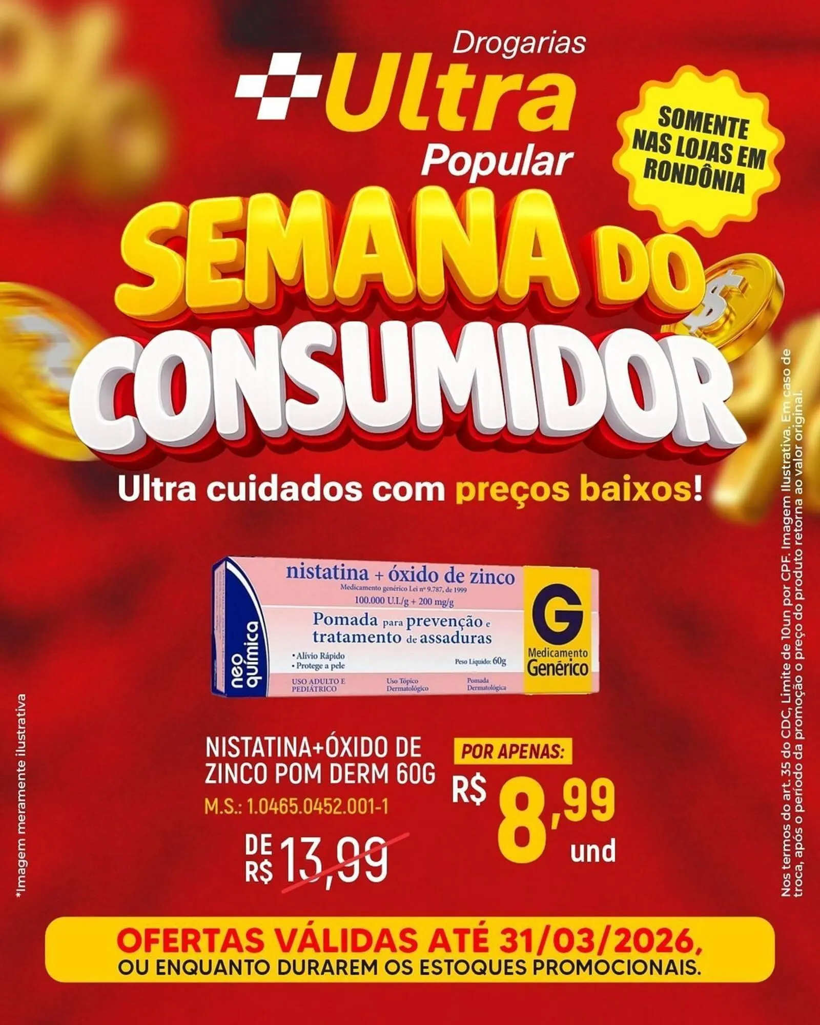 Encarte de Catálogo Drogarias Ultra Popular 11 de março até 31 de março 2026 - Pagina 1