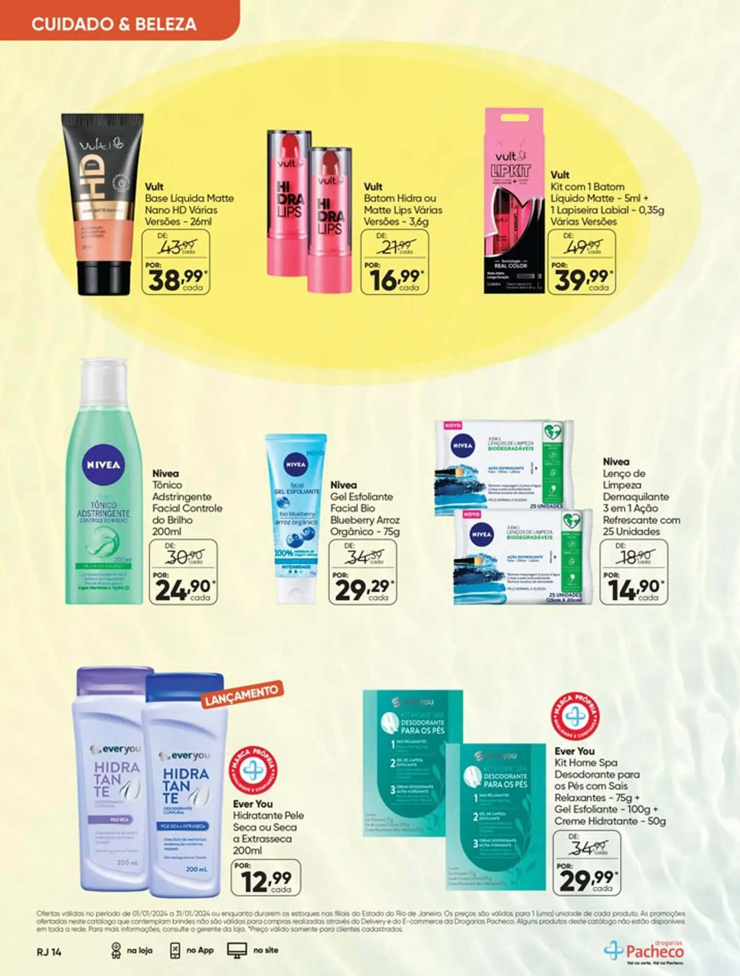 Encarte de Catálogo Drogarias Pacheco 3 de janeiro até 31 de janeiro 2024 - Pagina 14
