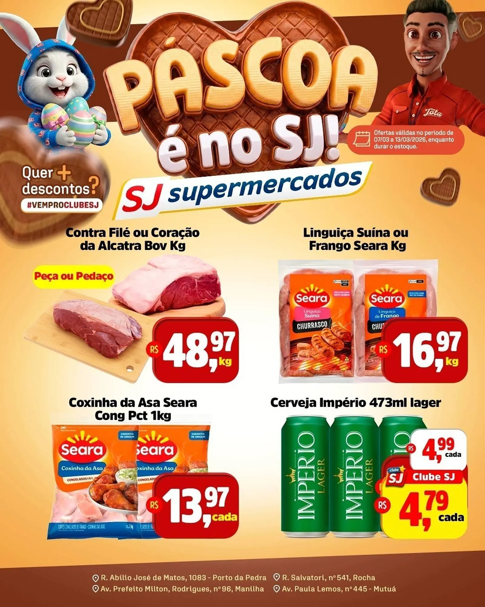 Encarte de Encarte Sj Supermercados 6 de março até 13 de março 2026 - Pagina 1