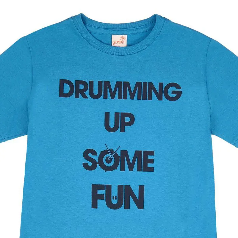 Conjunto Drumming Up Azul e Vermelho