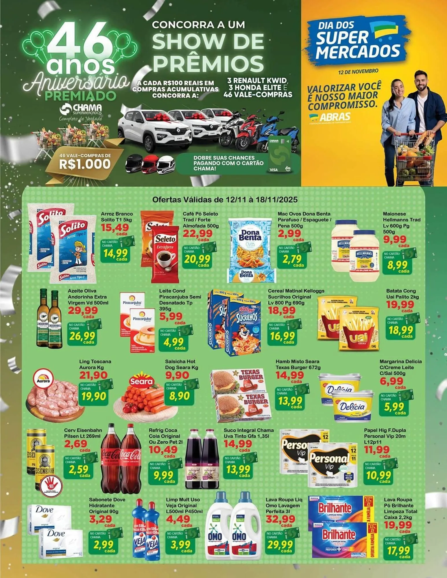 Encarte de Catálogo Chama Supermercados 12 de novembro até 18 de novembro 2025 - Pagina 1