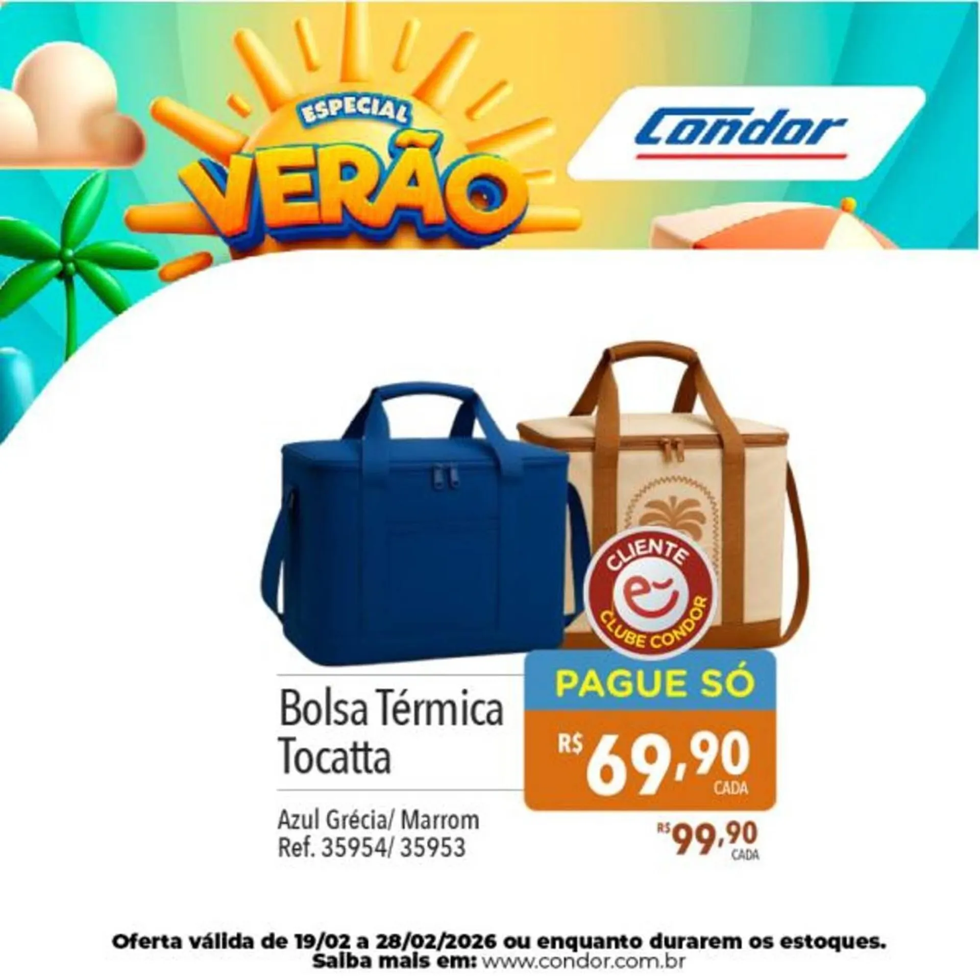 Encarte de Catálogo Supermercados Condor 19 de fevereiro até 28 de fevereiro 2026 - Pagina 1