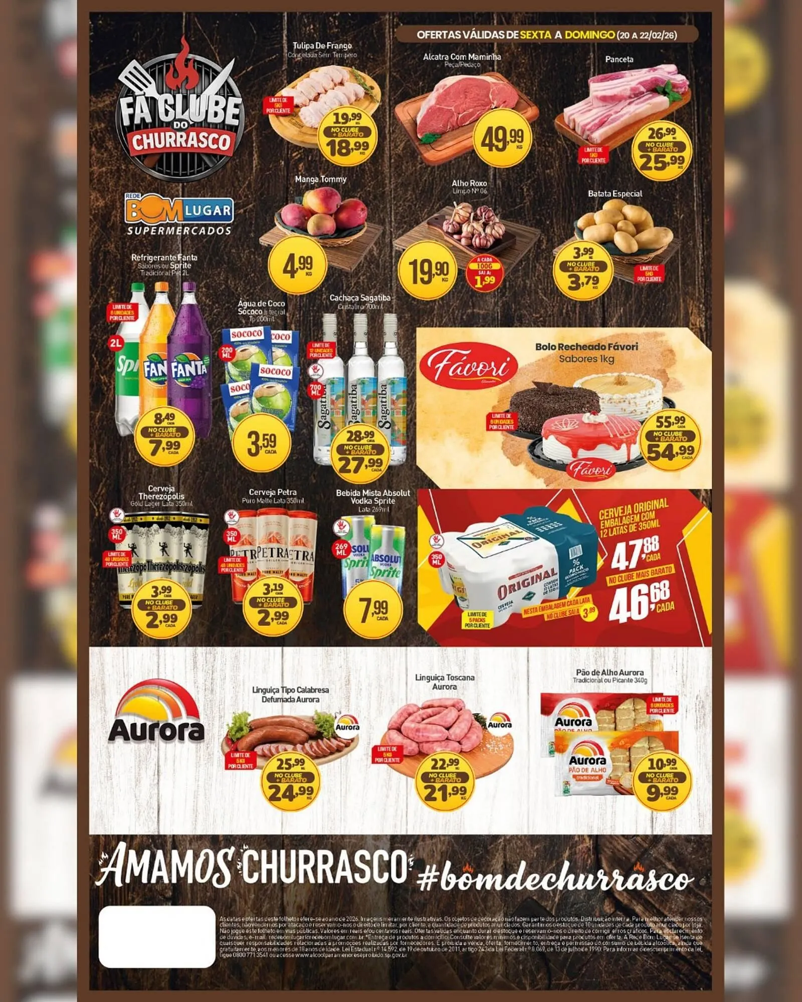 Encarte de Folheto Rede Bom Lugar 20 de fevereiro até 22 de fevereiro 2026 - Pagina 2