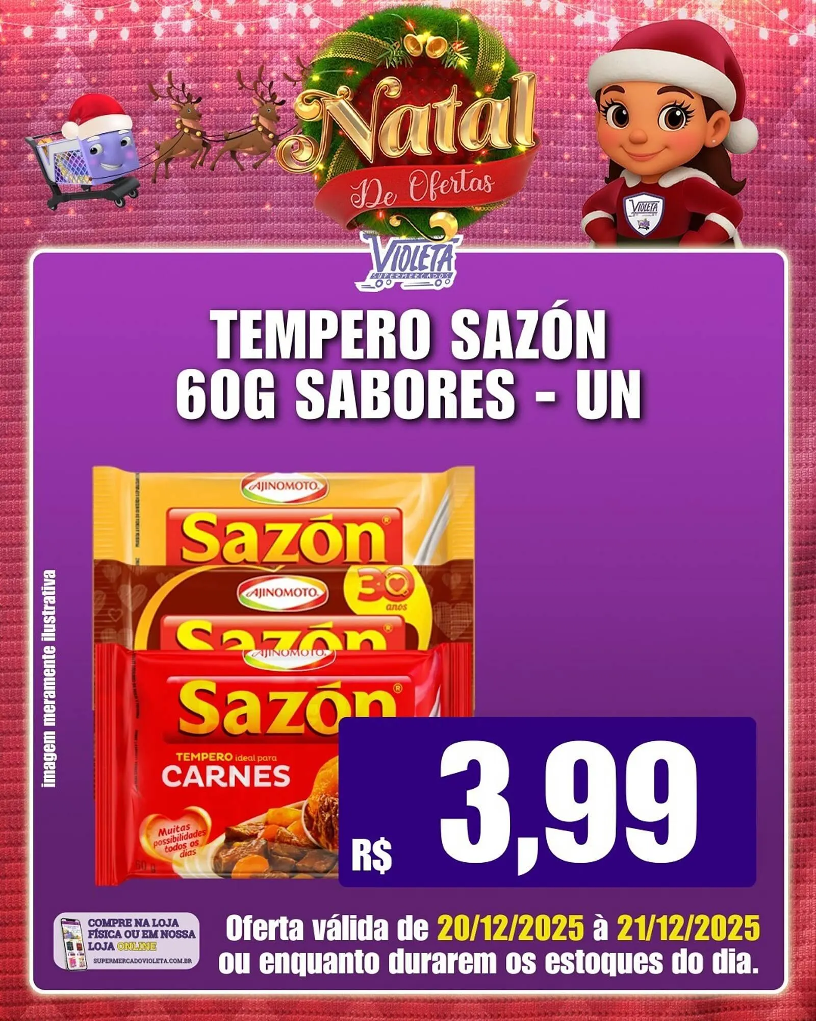 Encarte de Catálogo Violeta Supermercados 20 de dezembro até 21 de dezembro 2025 - Pagina 4