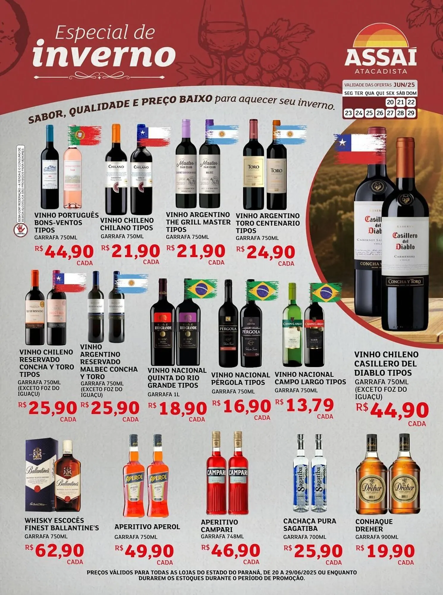 Encarte de Catálogo Assaí Atacadista 20 de junho até 29 de junho 2025 - Pagina 1