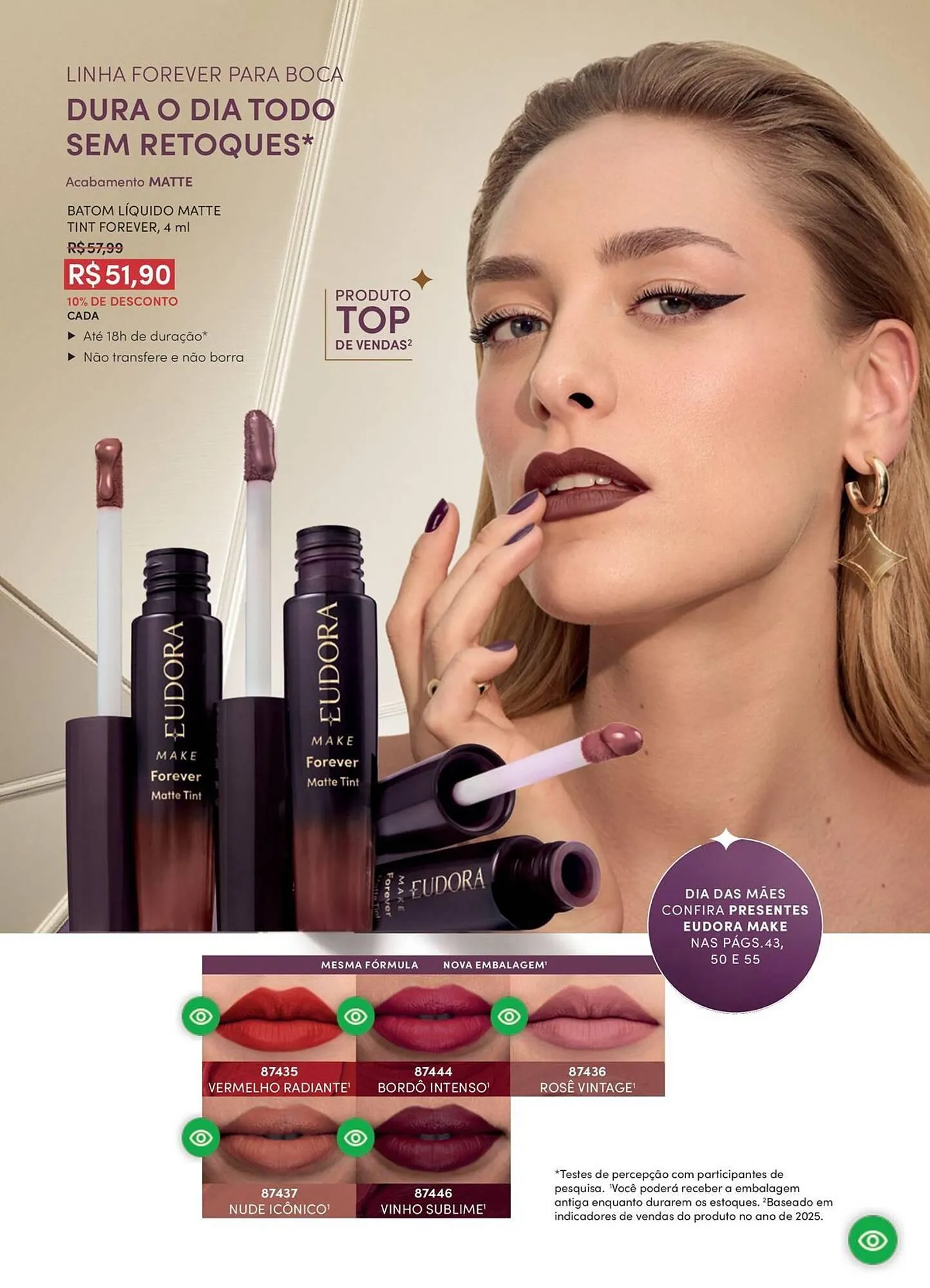 Encarte de Catálogo Eudora 1 de abril até 1 de maio 2026 - Pagina 24