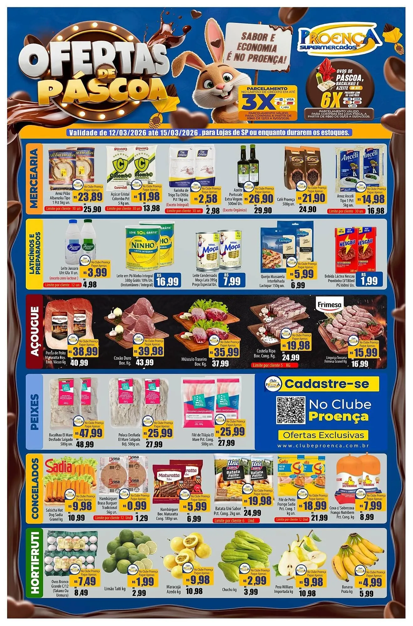 Encarte de Catálogo Proença Supermercados 12 de março até 15 de março 2026 - Pagina 1