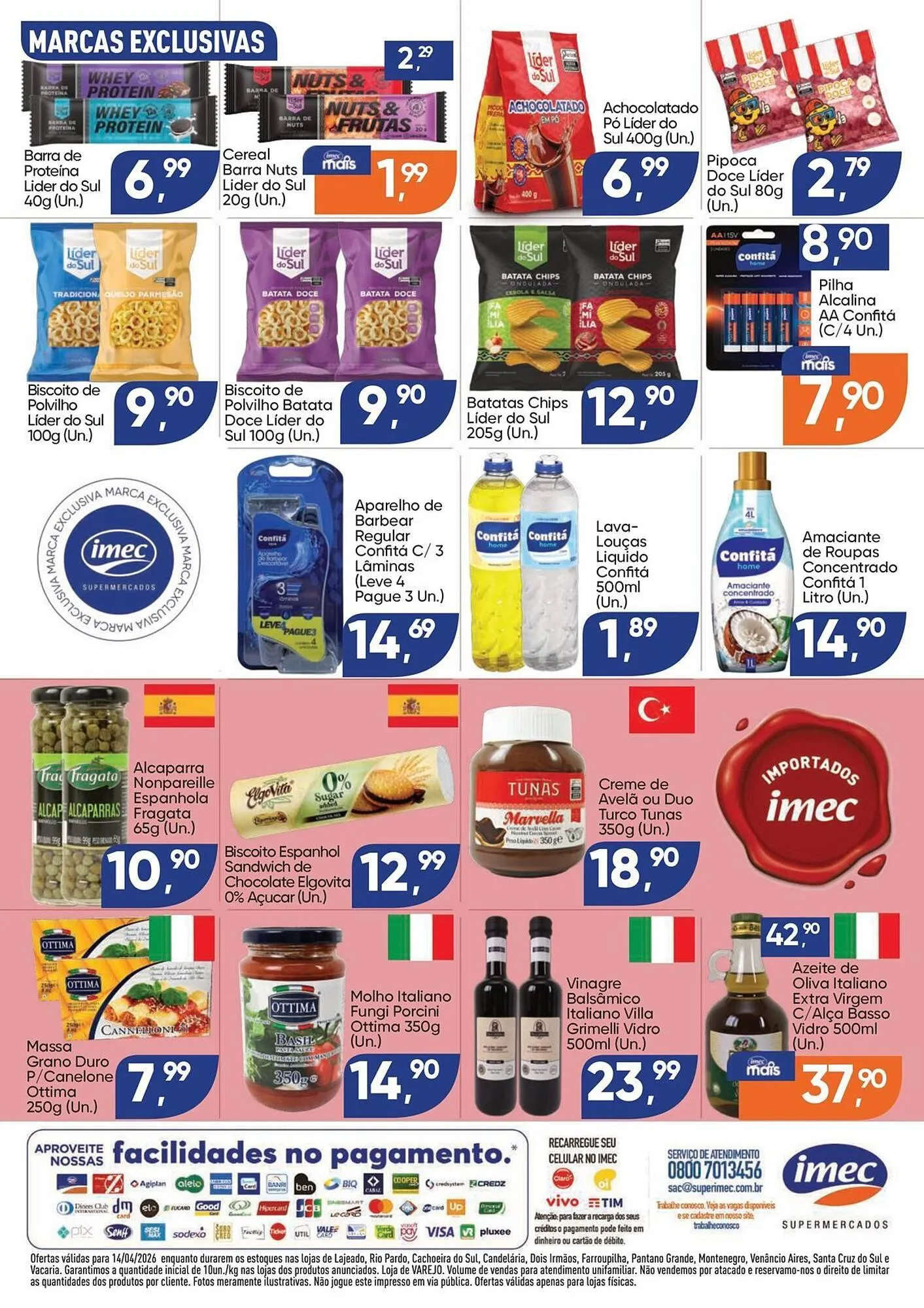 Encarte de Catálogo Imec Supermercados 14 de abril até 14 de abril 2026 - Pagina 2