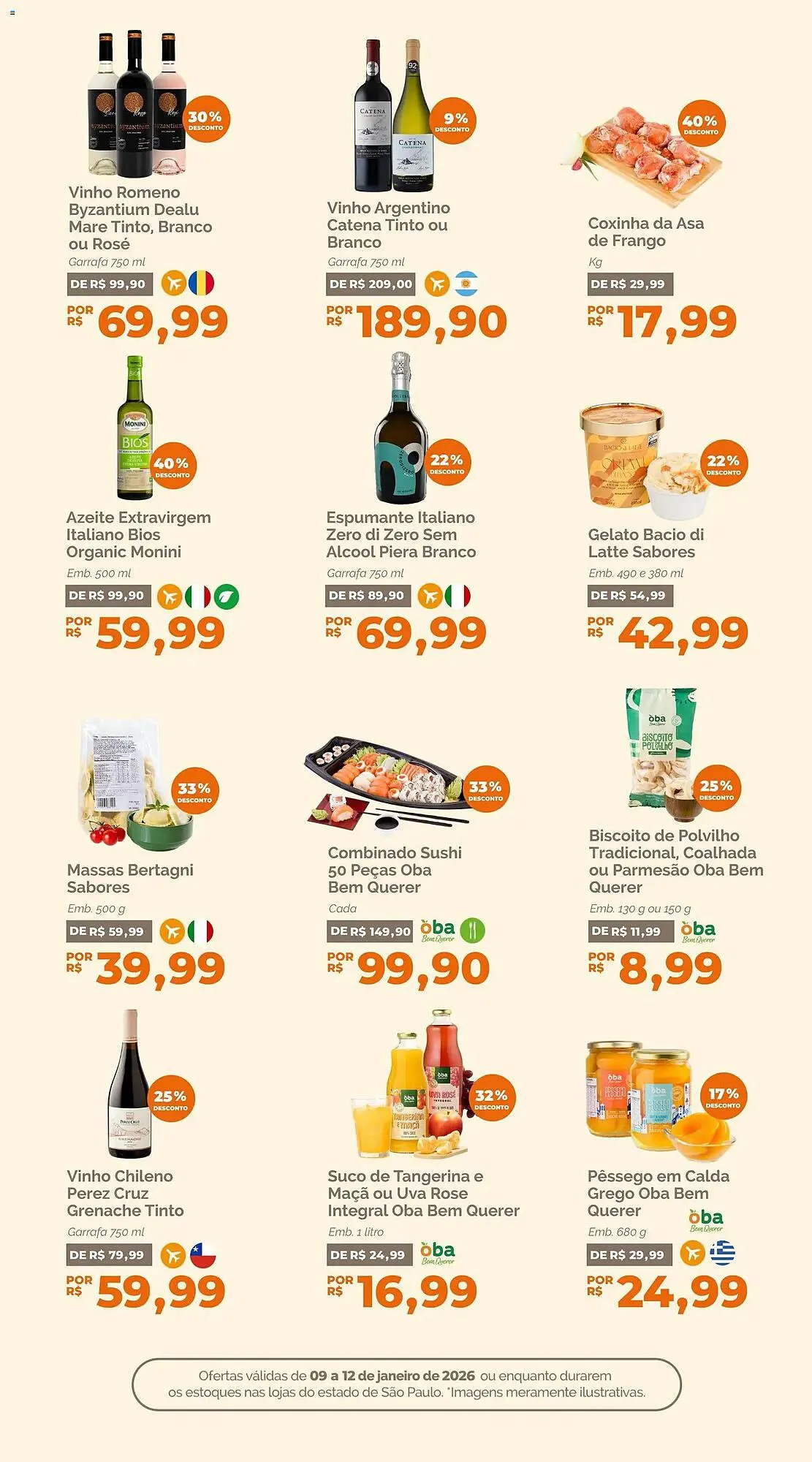 Encarte de Folheto Oba Hortifruti 9 de janeiro até 12 de janeiro 2026 - Pagina 6