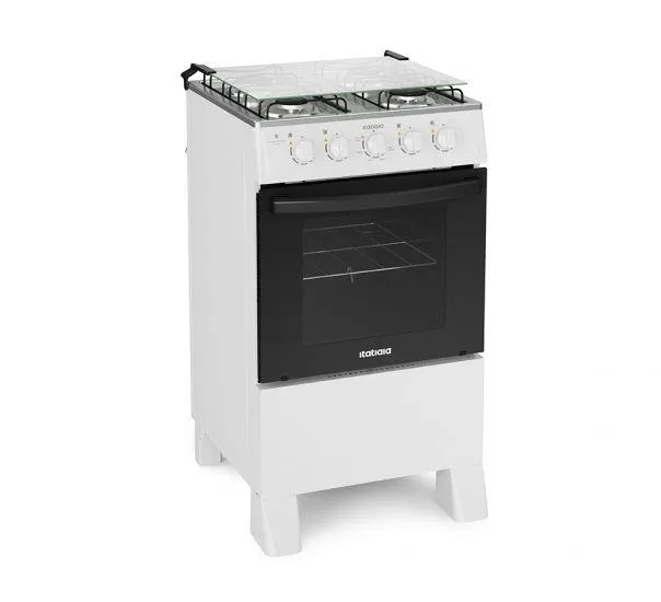 Fogão Itatiaia Star Clean New - 4 Bocas, Forno Limpa Fácil - Branco