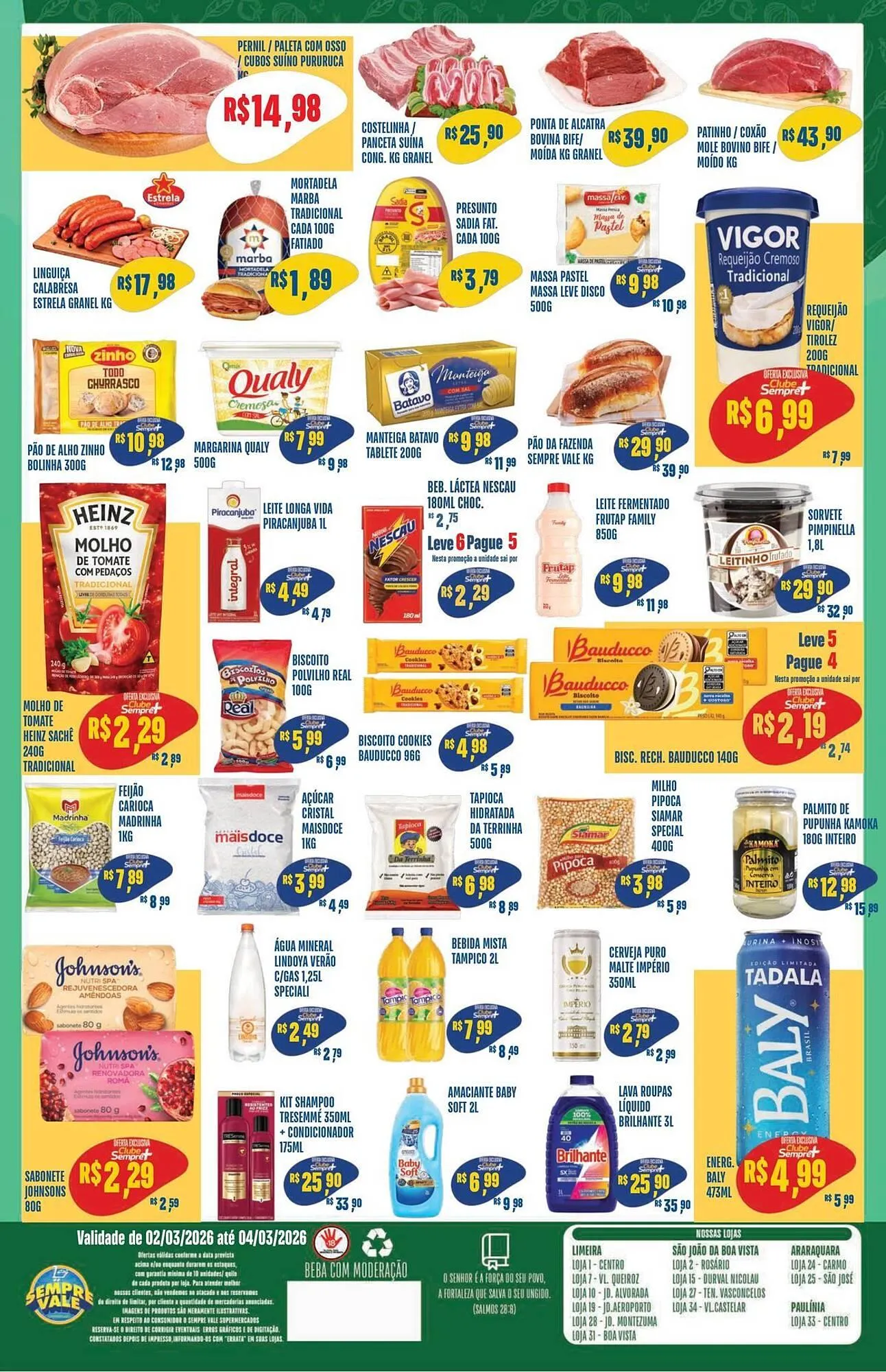 Encarte de Catálogo Sempre Vale Supermercados 2 de março até 4 de março 2026 - Pagina 2