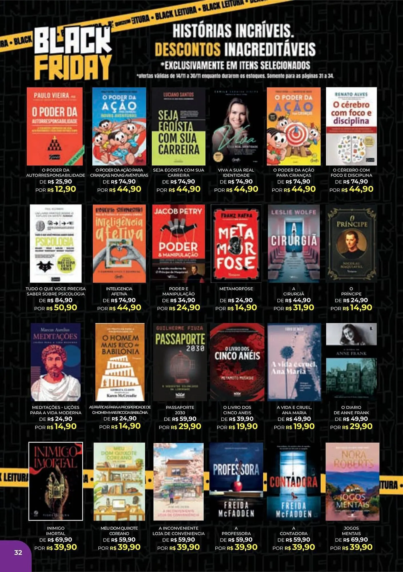 Encarte de Catálogo Livraria Leitura 3 de novembro até 28 de dezembro 2025 - Pagina 32