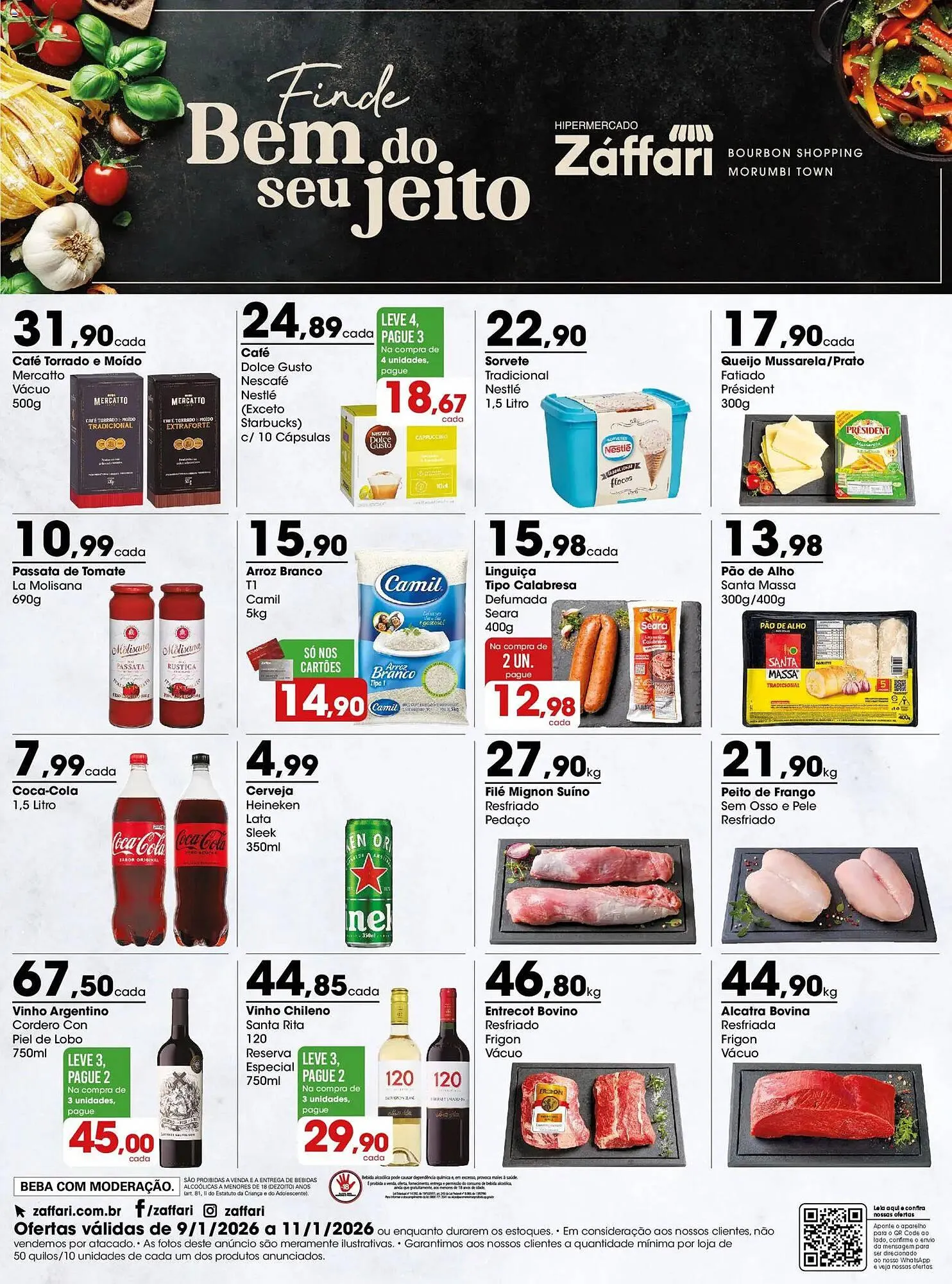 Encarte de Encarte Zaffari 9 de janeiro até 11 de janeiro 2026 - Pagina 1