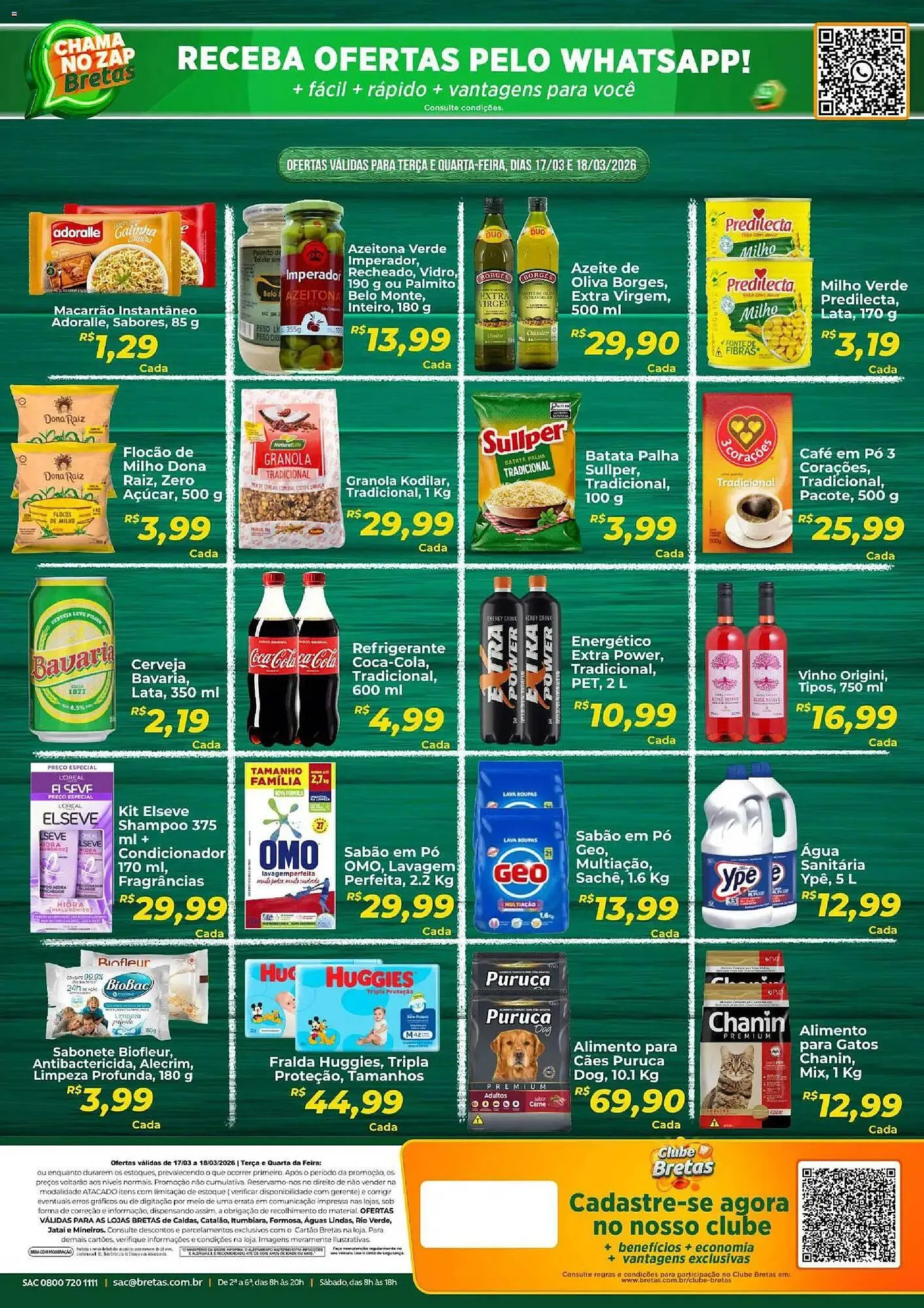 Encarte de Catálogo Supermercados Bretas 17 de março até 19 de março 2026 - Pagina 2