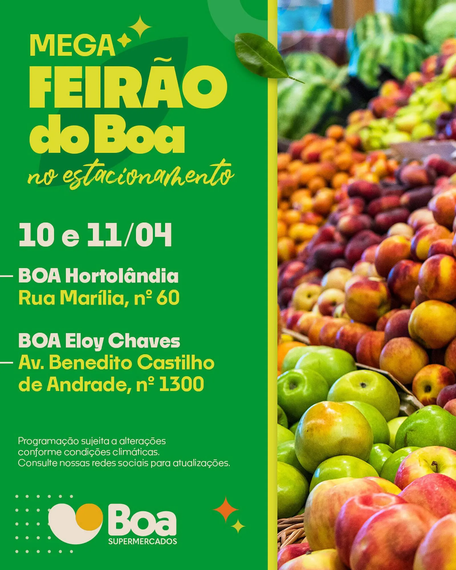 Encarte de Tabloide Boa Supermercados 10 de abril até 11 de abril 2026 - Pagina 1
