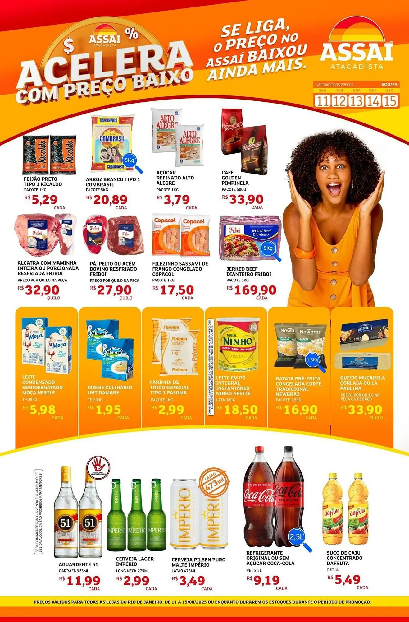 Encarte de Catálogo Assaí Atacadista 11 de agosto até 15 de agosto 2025 - Pagina 1