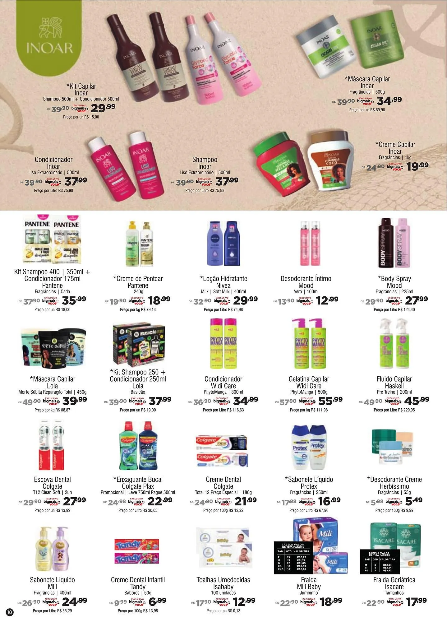 Encarte de Catálogo Big Mais Supermercados 12 de março até 17 de março 2026 - Pagina 18