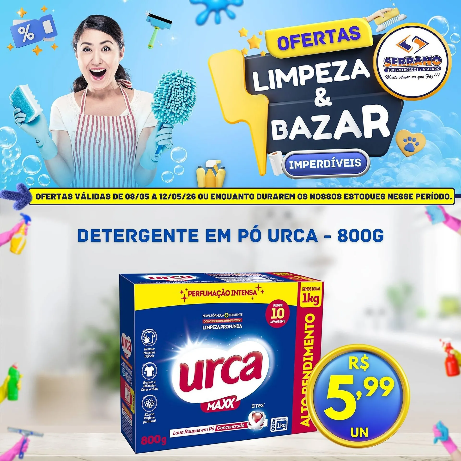 Encarte de Catálogo Serrano Supermercado 8 de maio até 12 de maio 2026 - Pagina 2