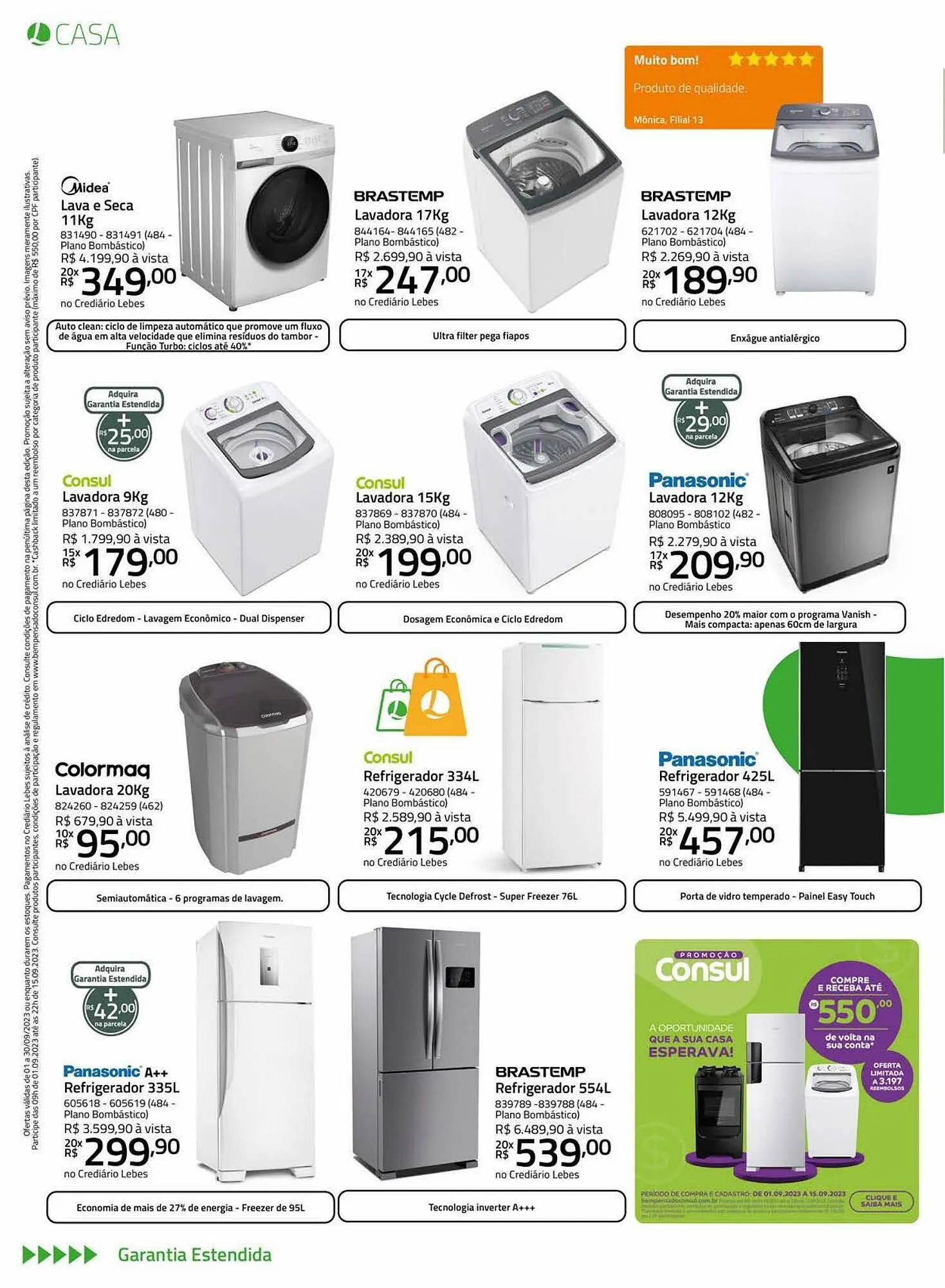 Encarte de Catálogo Lojas Lebes 1 de setembro até 30 de setembro 2023 - Pagina 10