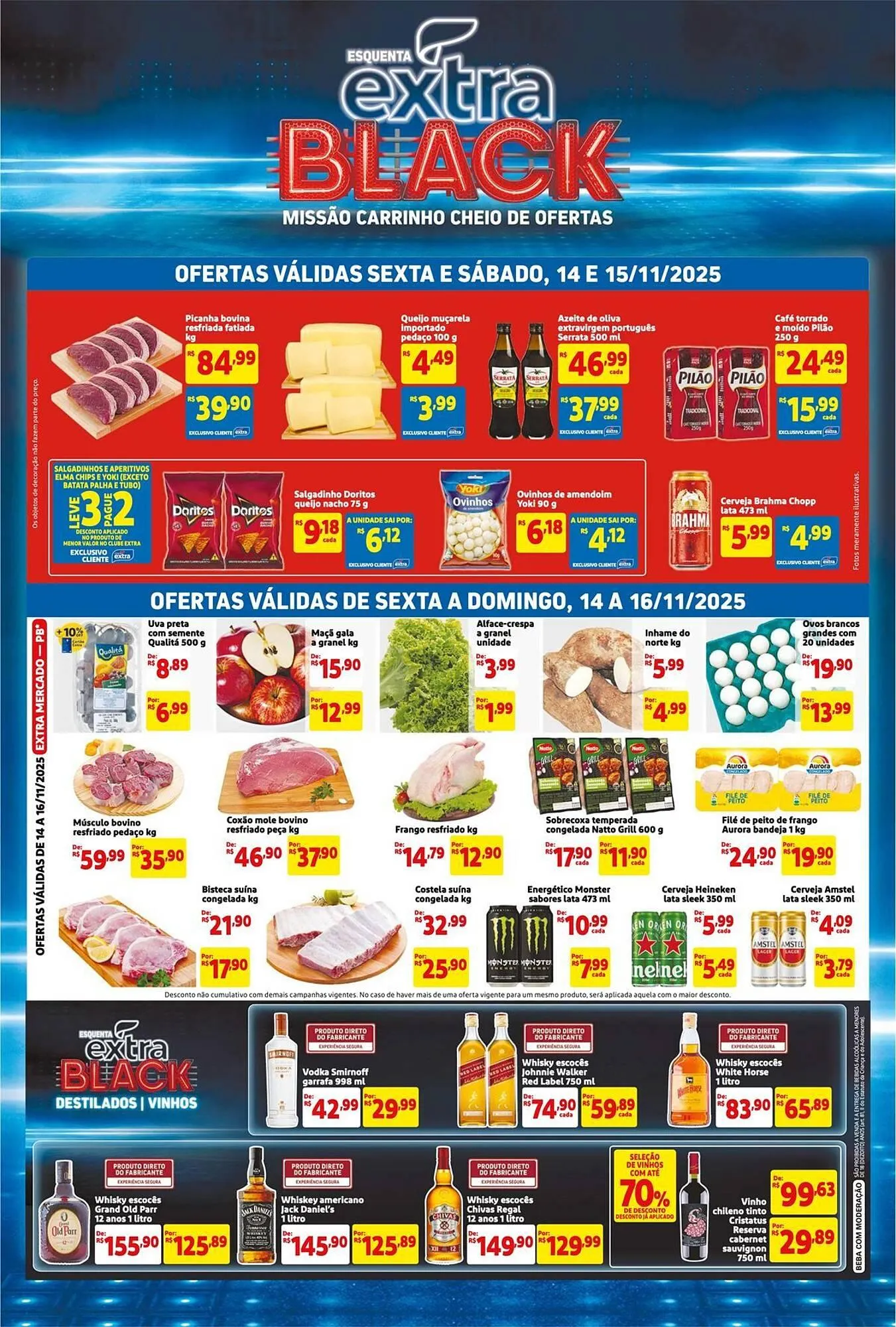 Encarte de Encarte Mercado Extra 14 de novembro até 16 de novembro 2025 - Pagina 1