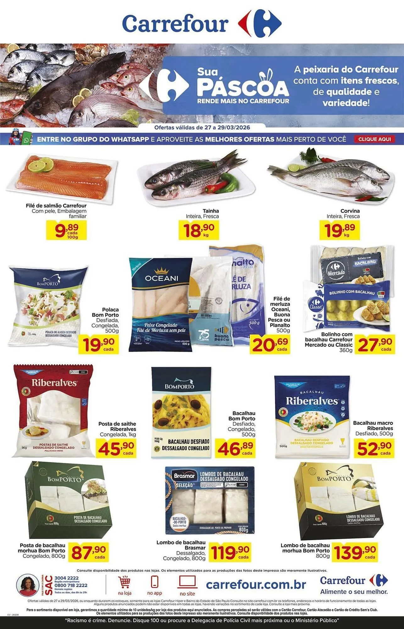 Encarte de Folheto Carrefour 27 de março até 29 de março 2026 - Pagina 1