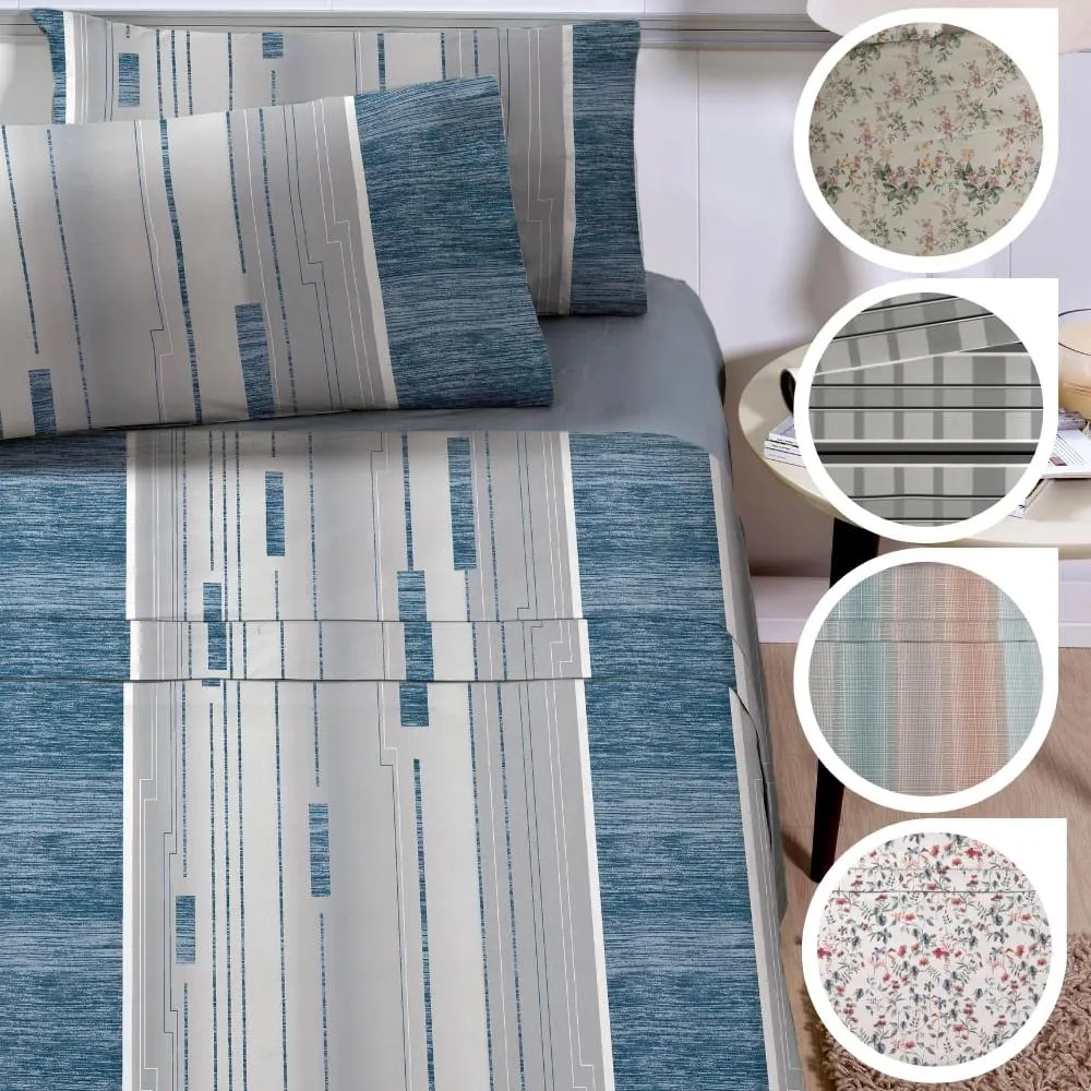 Jogo Cama Solteiro Essenciale 100% Algodão Sortimento 3 150x220cm 700033800250479 / 70033800270483 - Corttex