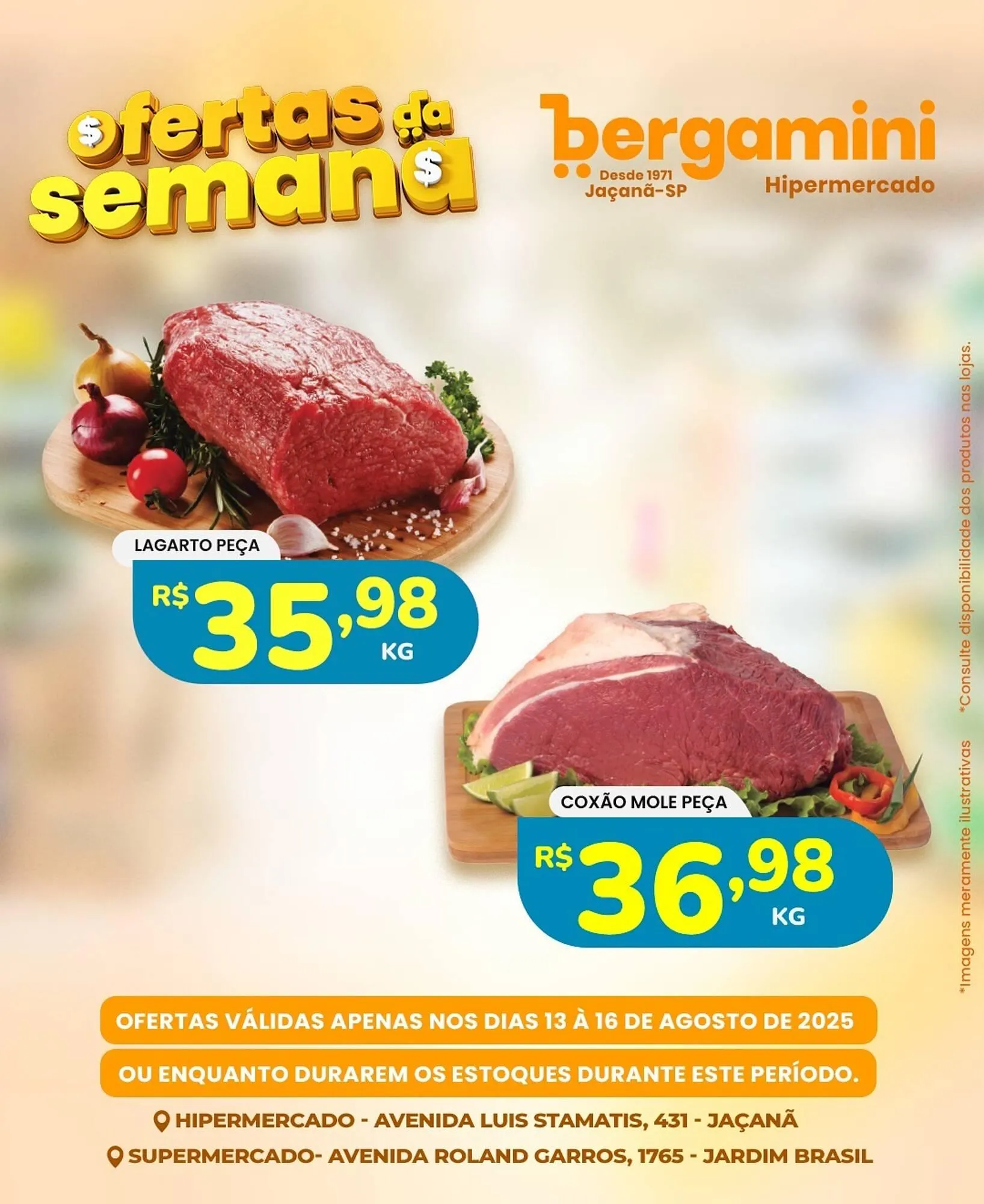 Encarte de Catálogo Supermercado Bergamini 13 de agosto até 16 de agosto 2025 - Pagina 1