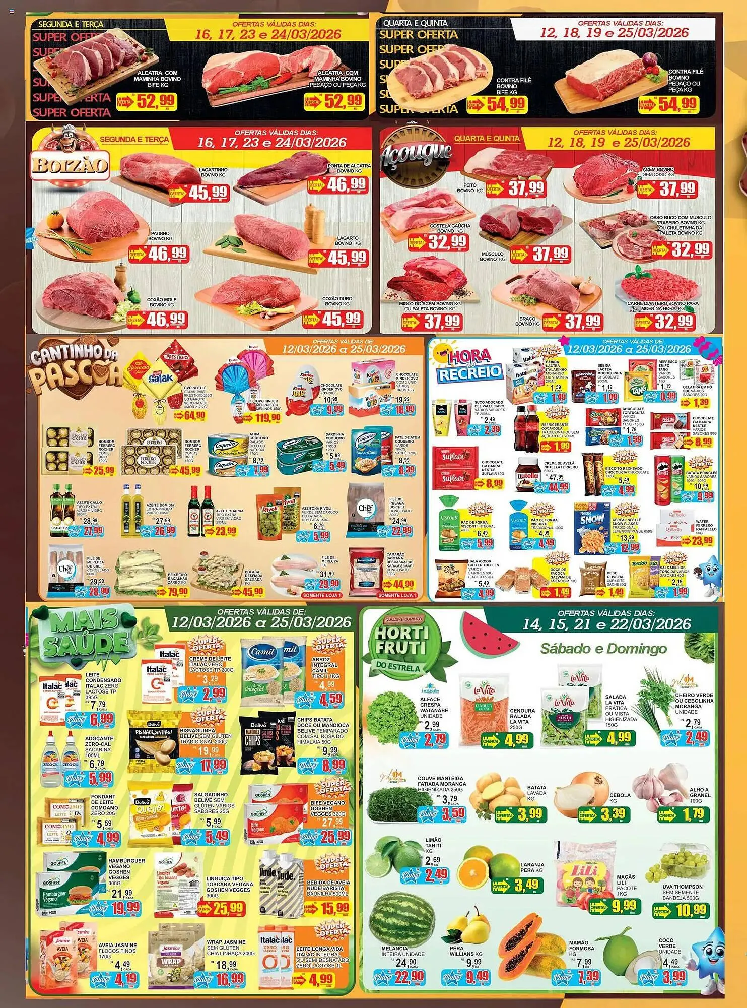 Encarte de Folheto Supermercado Estrela Azul 12 de março até 25 de março 2026 - Pagina 3