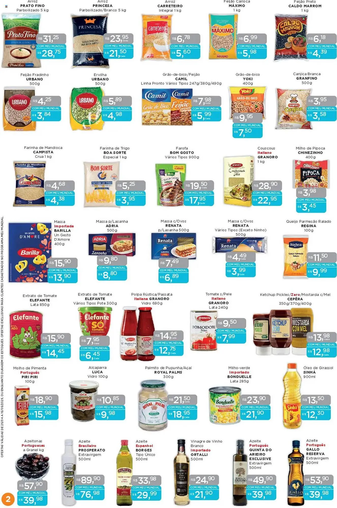 Encarte de Catálogo Supermercados Mundial 25 de abril até 15 de maio 2025 - Pagina 2