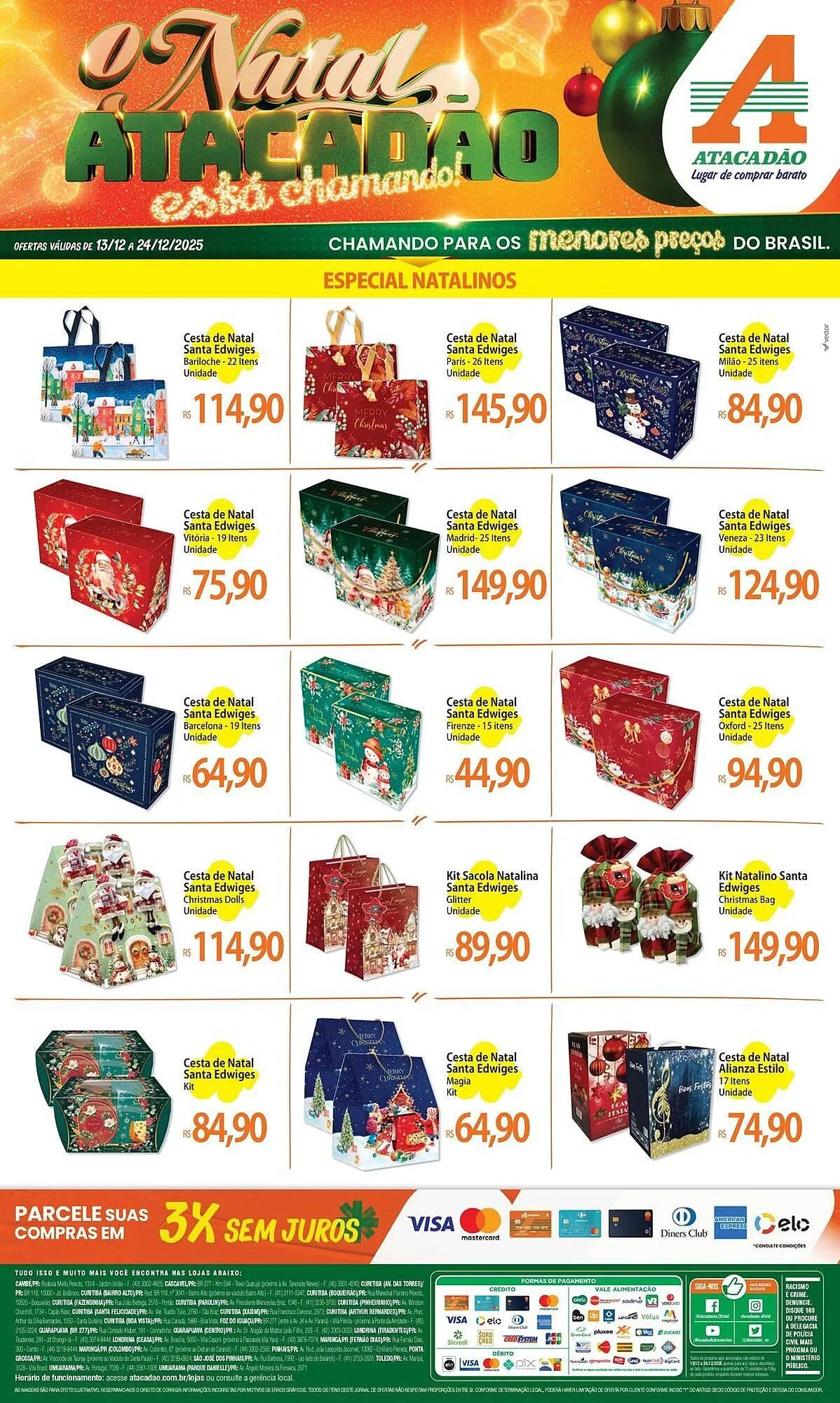 Encarte de Folheto Atacadão 13 de dezembro até 24 de dezembro 2025 - Pagina 1