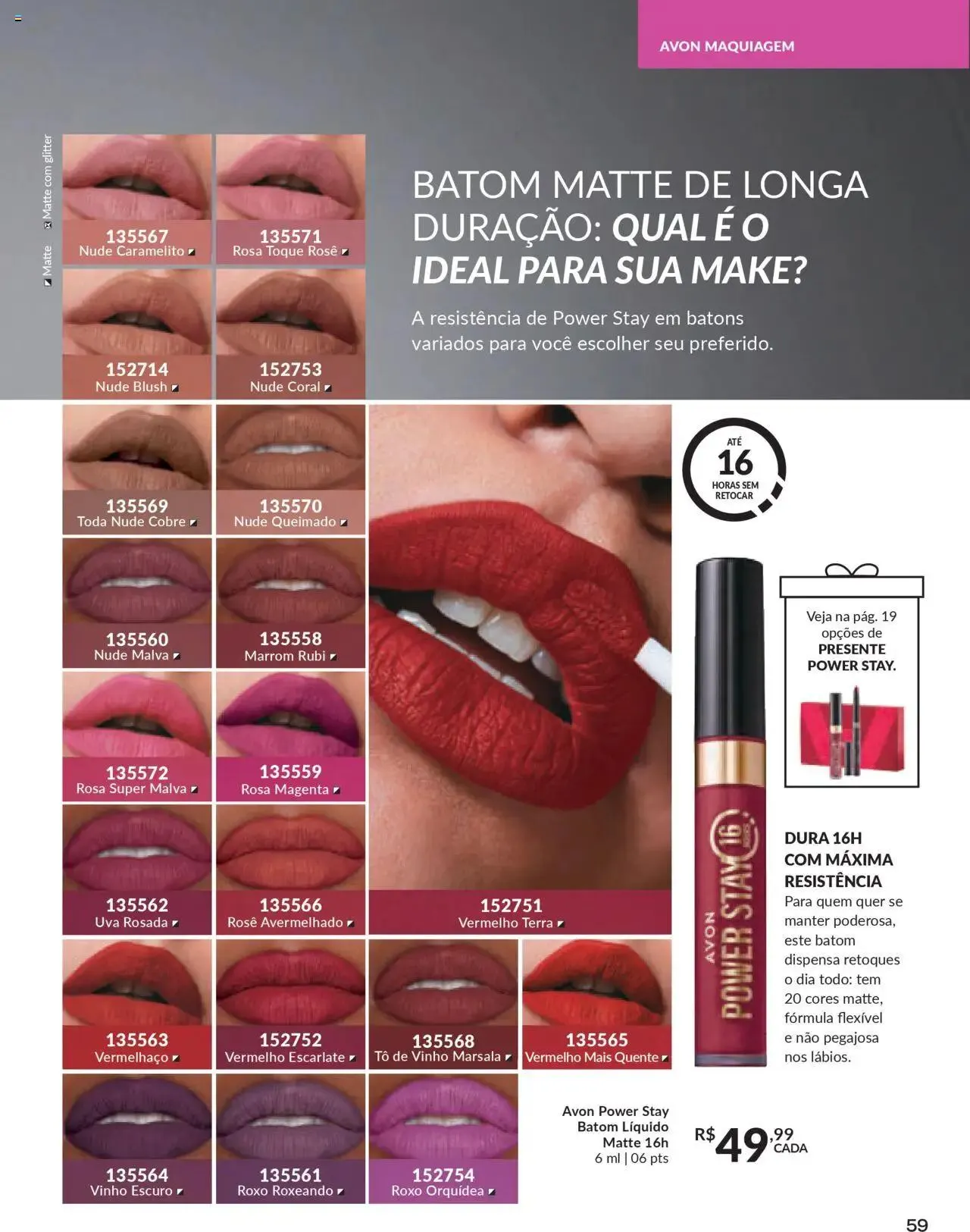 Encarte de Avon - Campanha 07 3 de abril até 1 de maio 2025 - Pagina 59