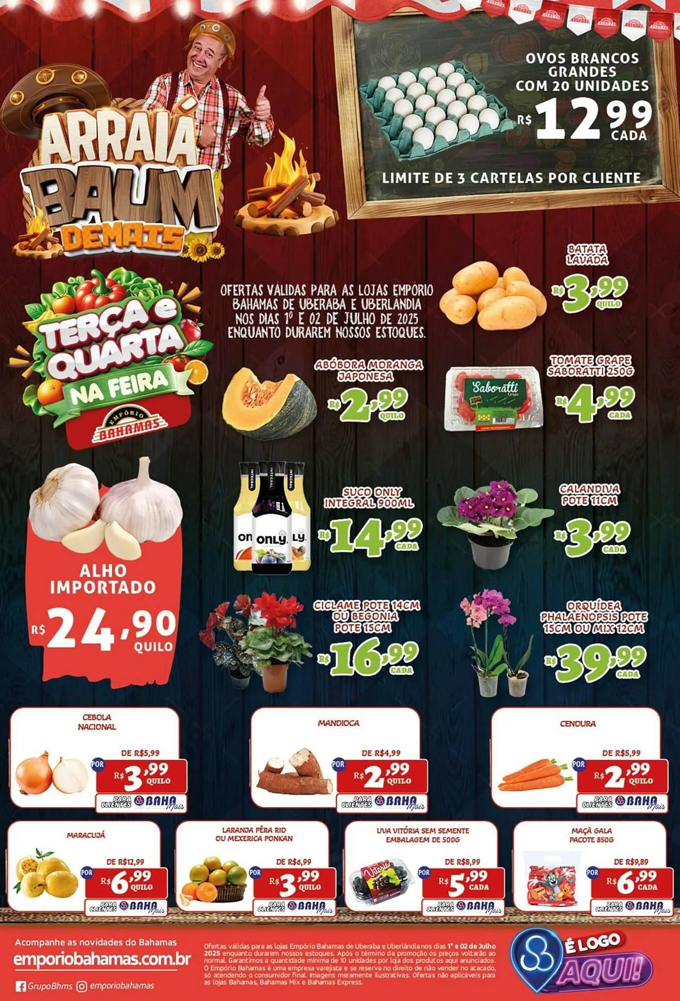 Encarte de Catálogo Empório Bahamas 1 de julho até 2 de julho 2025 - Pagina 1